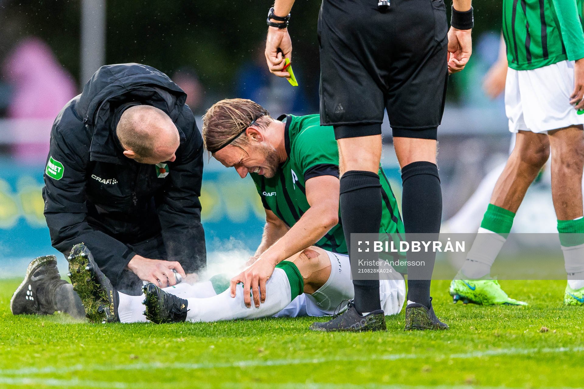 Varbergs Hampus Zachrisson får vård på grund av skada