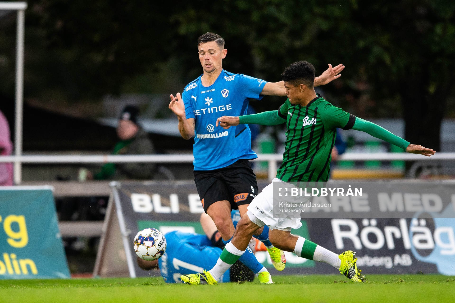 Halmstads Markus Antonsson och Varbergs Luke le Roux