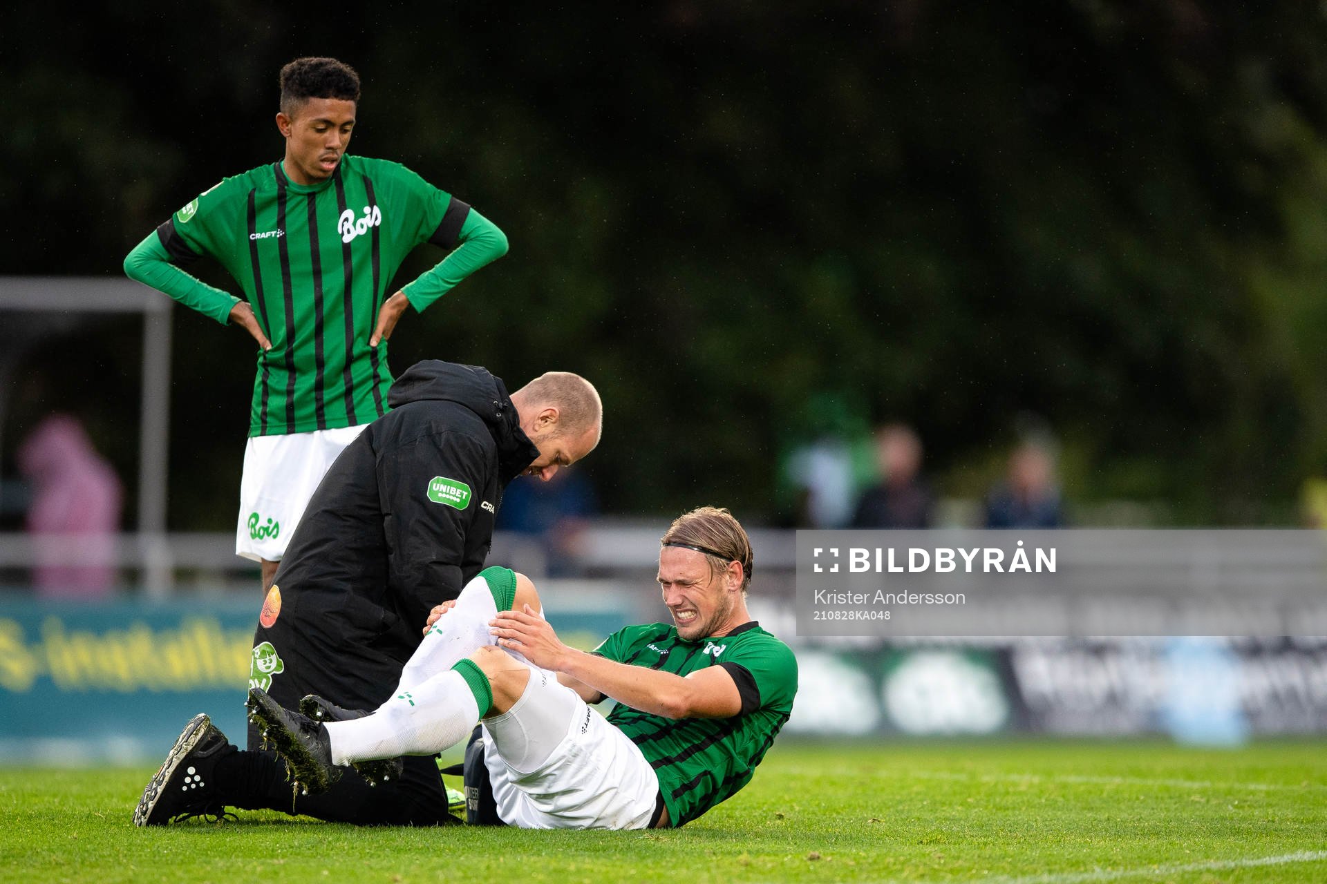 Varbergs Hampus Zachrisson har ont