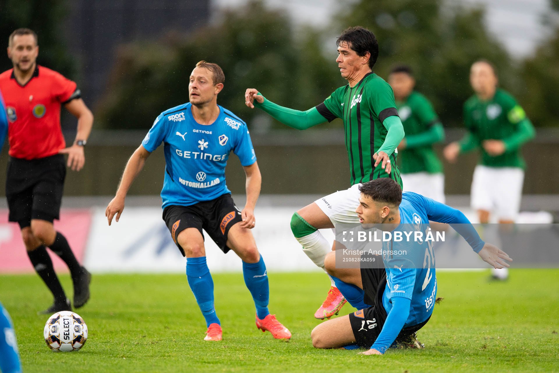Varbergs Jean Carlos De Brito och Halmstads Edvin Kurtulus
