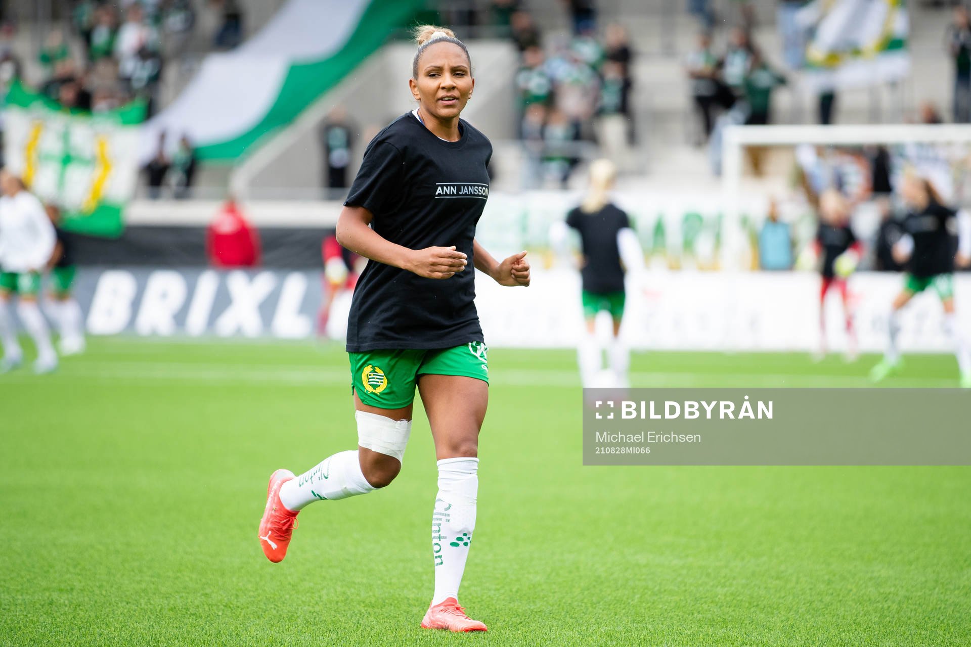 Hammarbys Madelen Janogy  fotbollsmatchen i Damallsvenskan