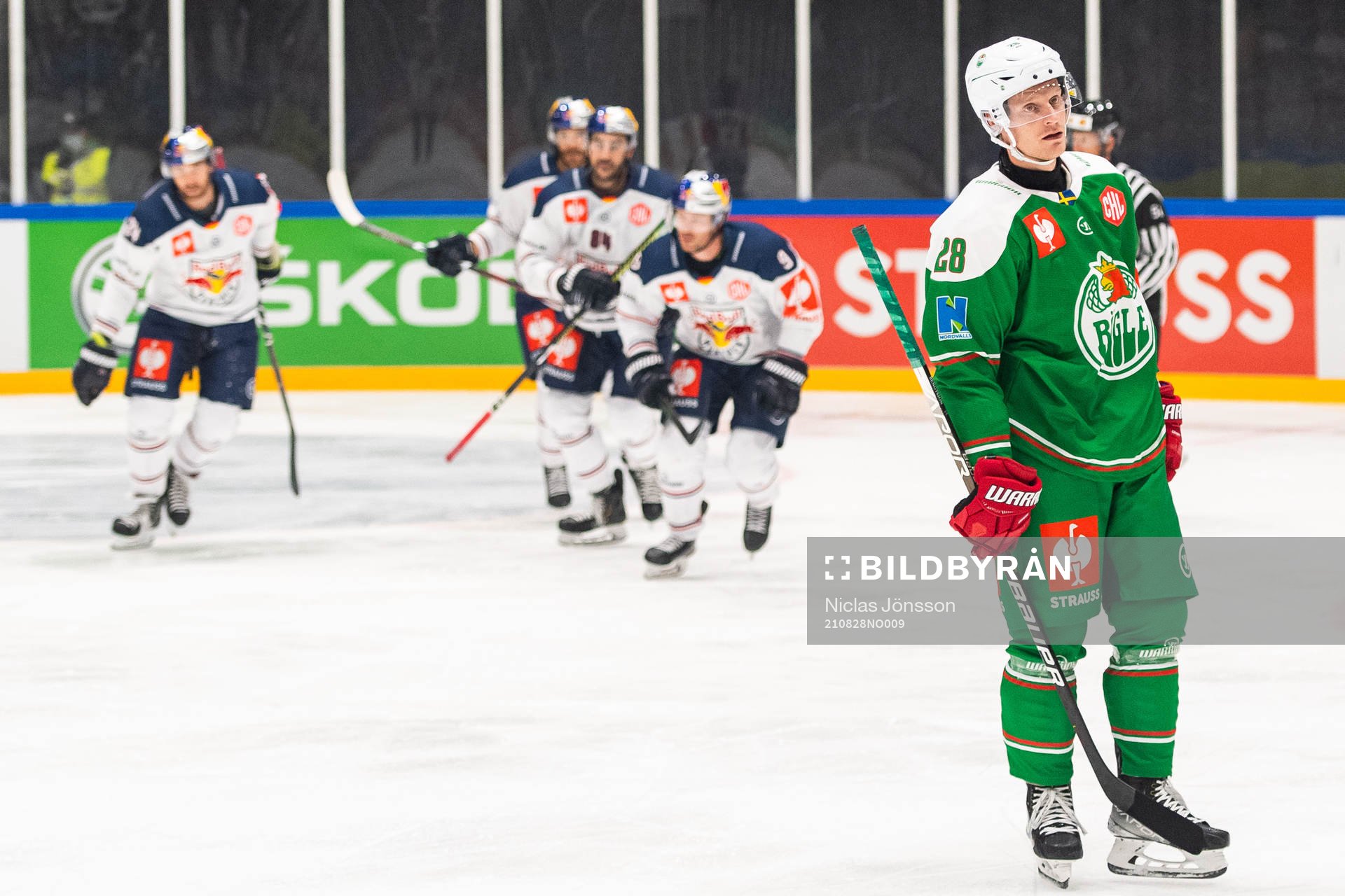 Anton Bengtsson of Rögle looks dejected