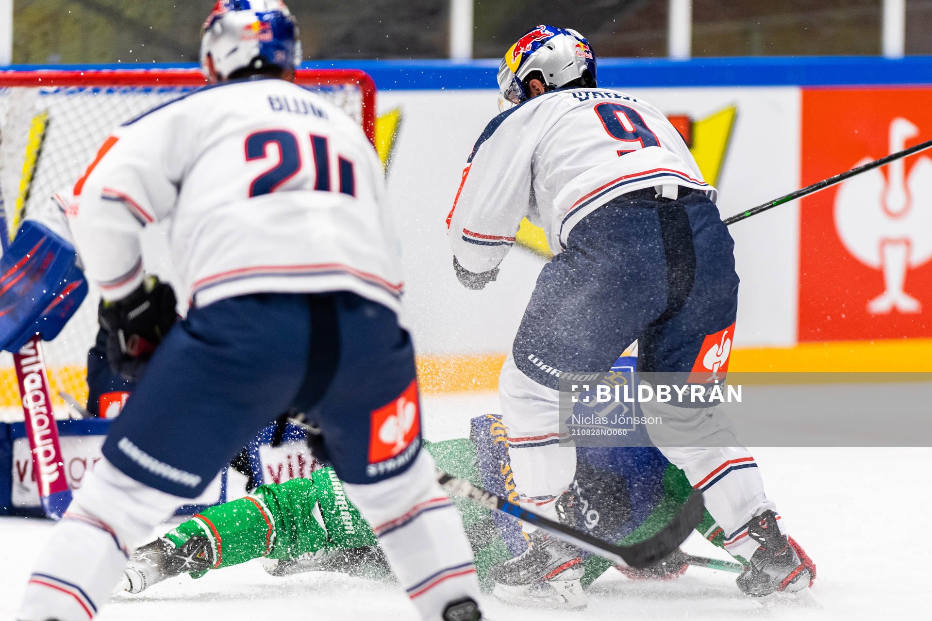 Ted Brithén of Rögle is awarded a penalty shot