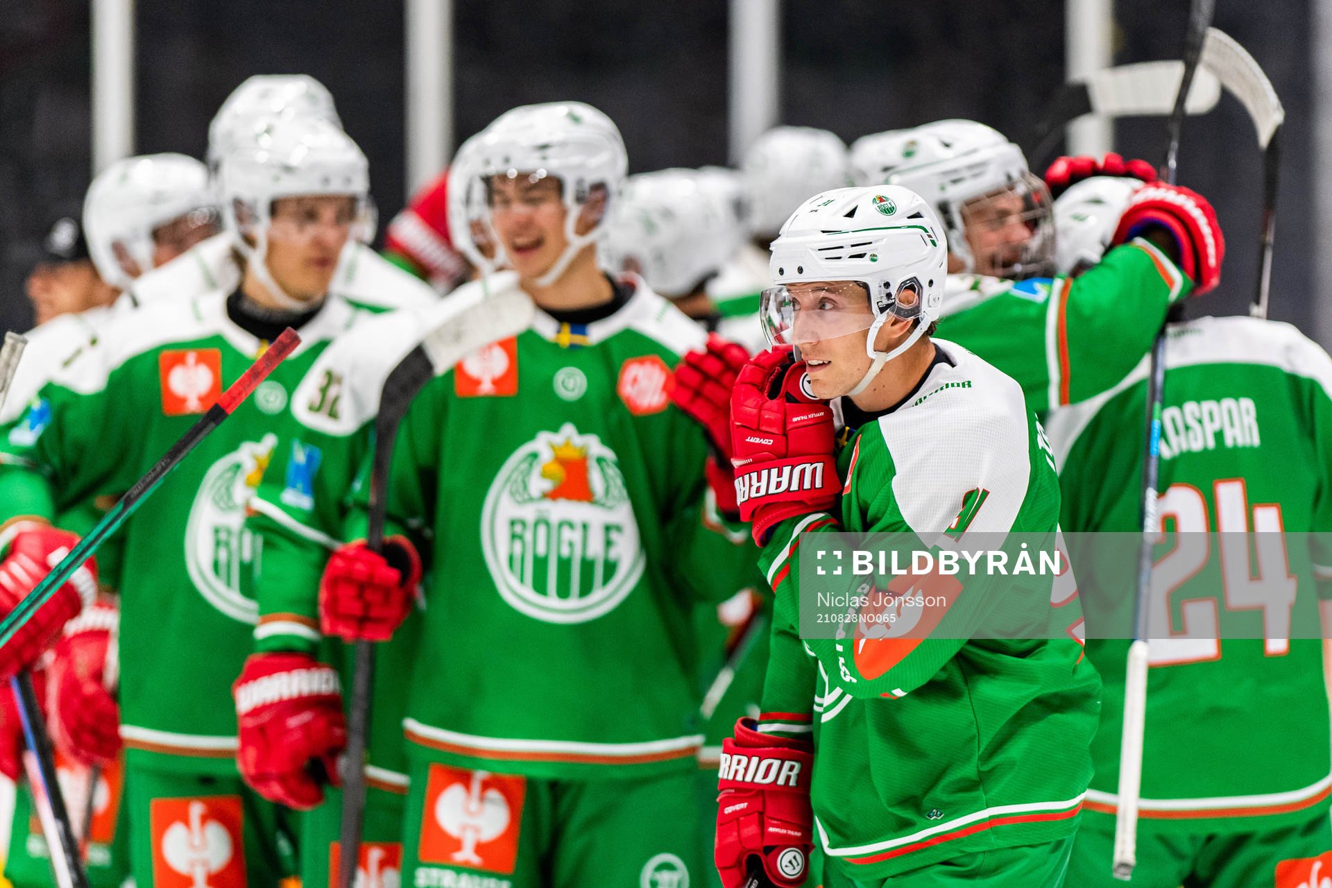 Adam Tambellini of Rögle celebrates