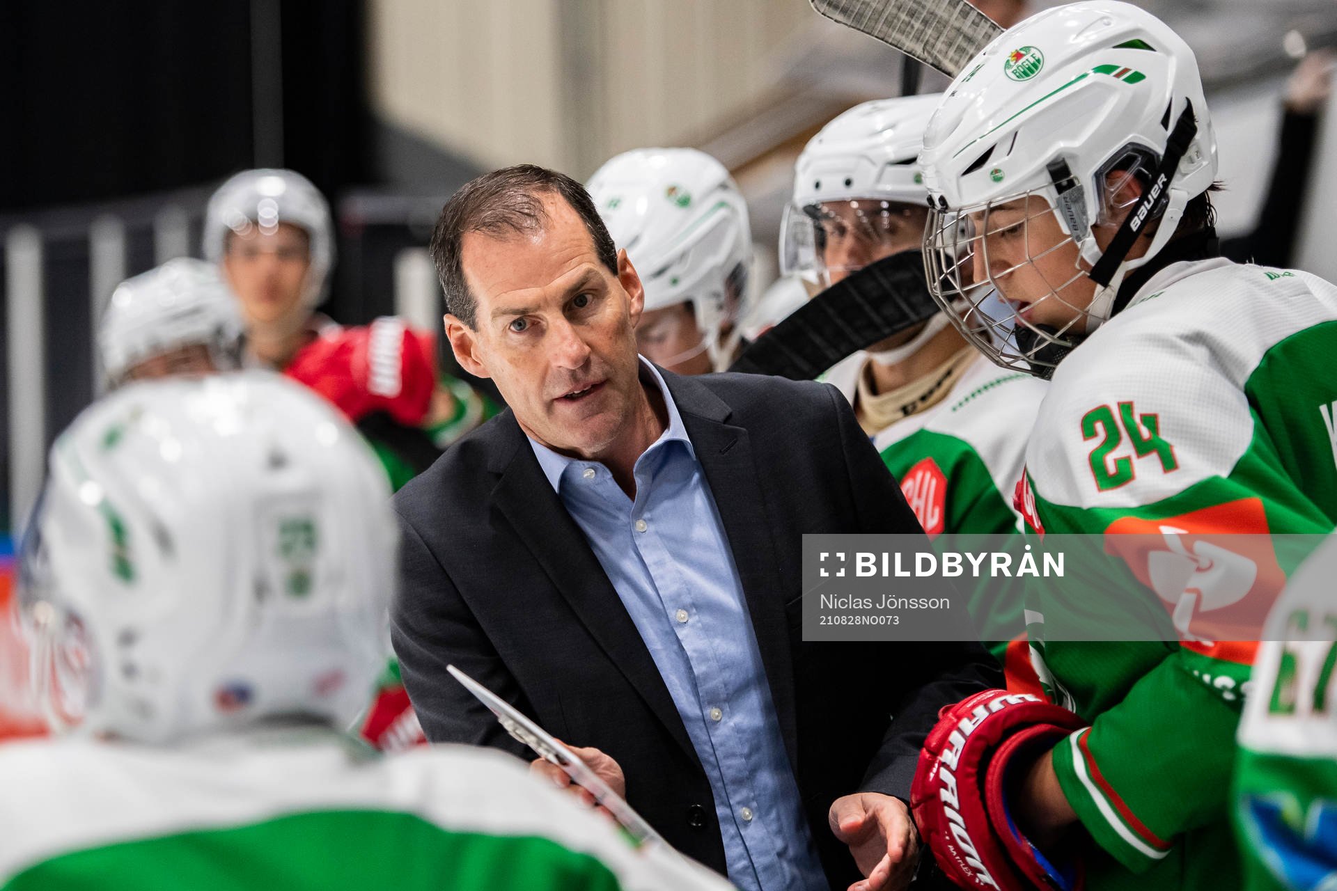 Assistant coach Jan Larsson of Rögle