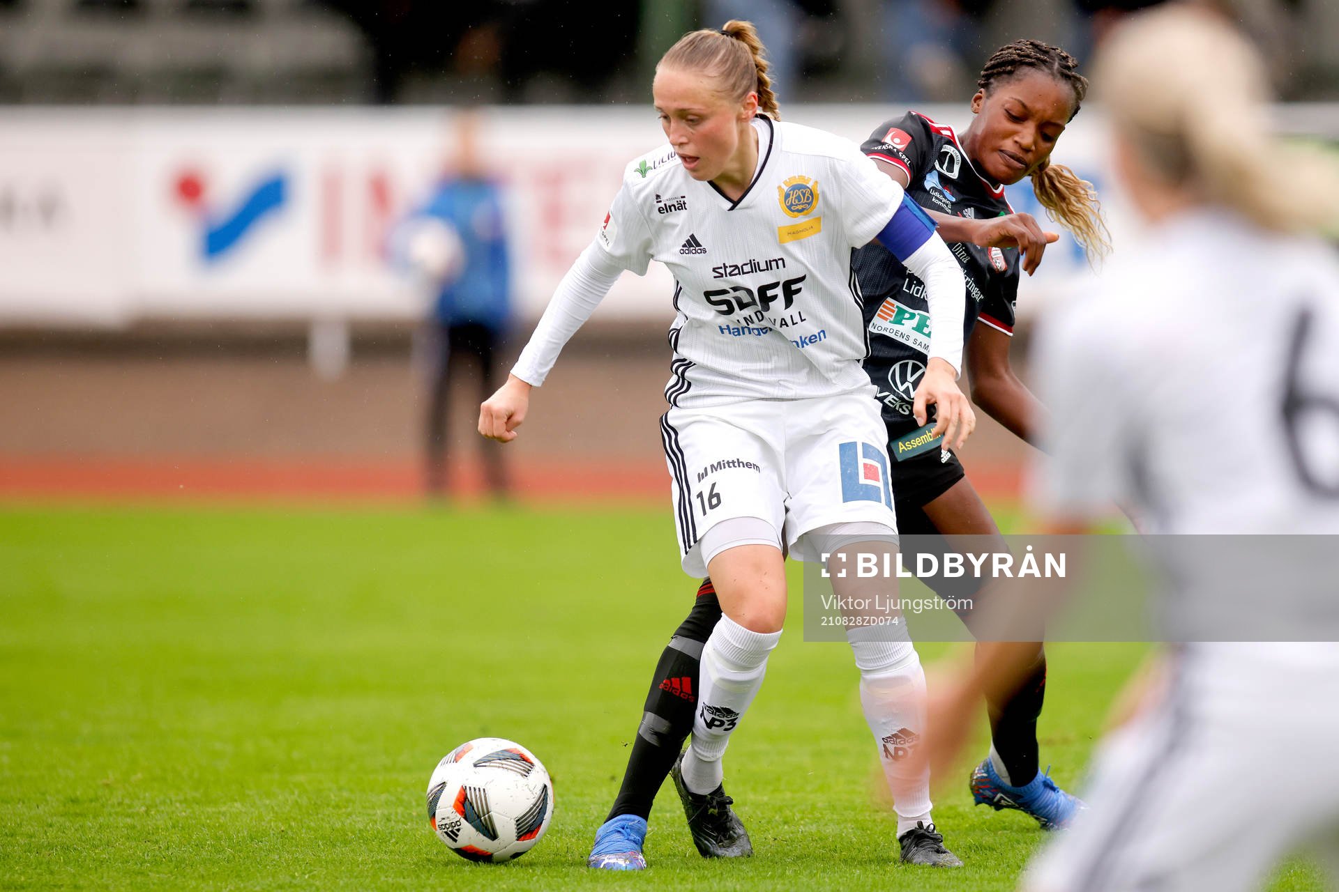 Sundsvalls Olivia Wänglund och Lidköpings Evelyn Ijeh