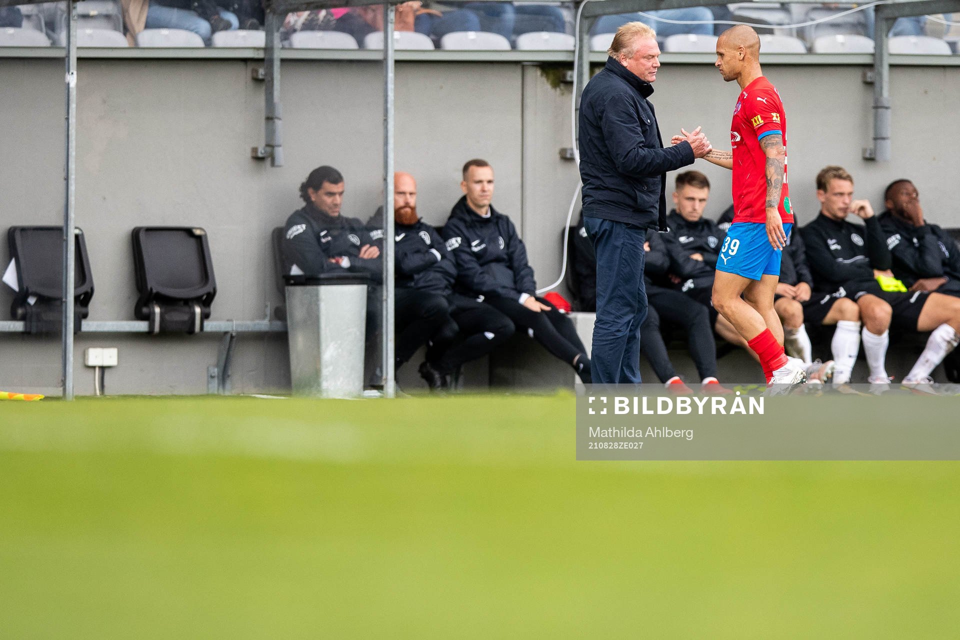 Helsingborgs tränare Jörgen Lennartsson och Anthony van