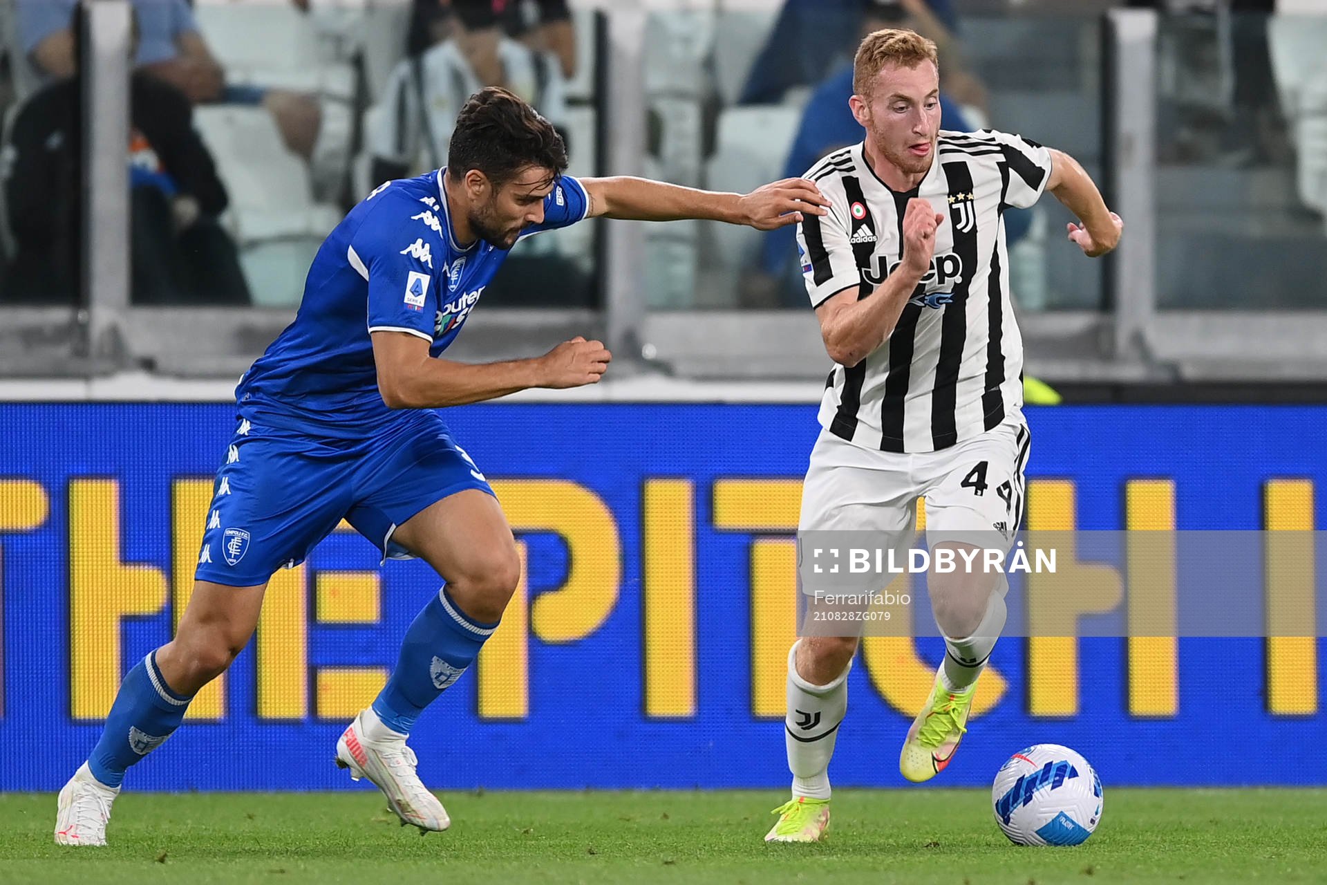 Riccardo Marchizza of Empoli and Dejan Kulusevski of