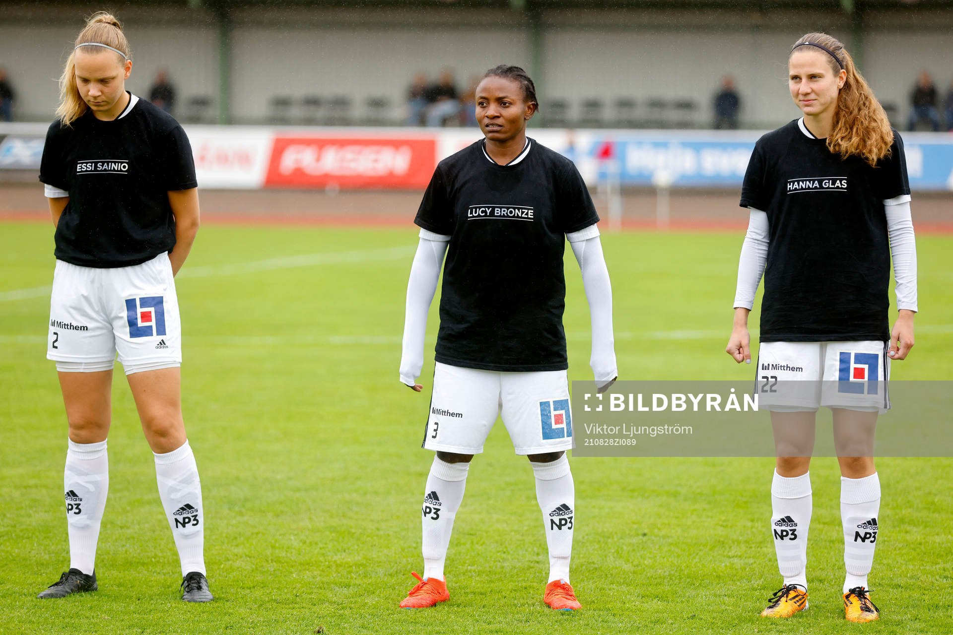 Sundsvalls Juulia Grönlund, Ebere Orji och Sophie Brundin