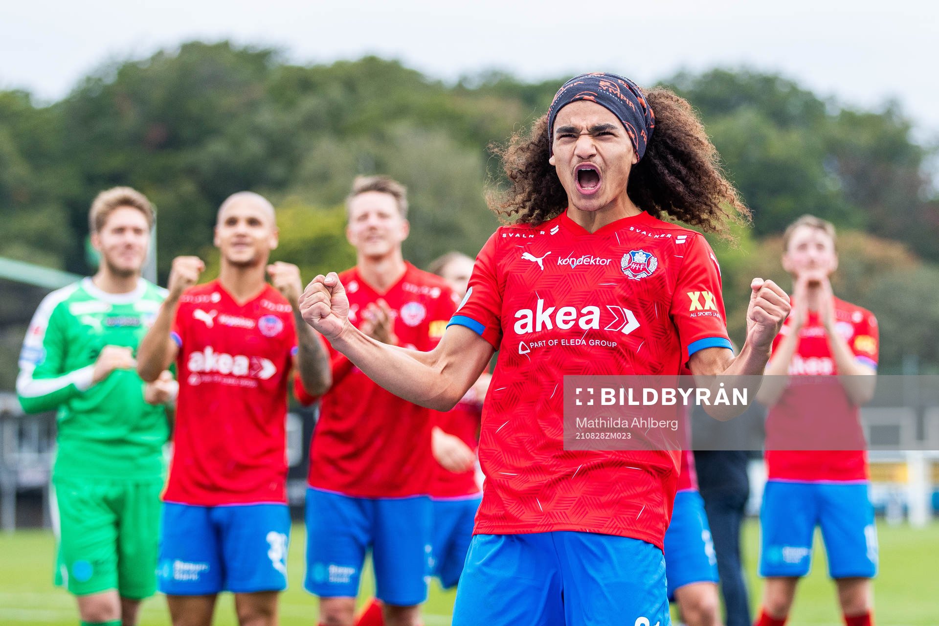 Helsingborgs Adam Kaied jublar