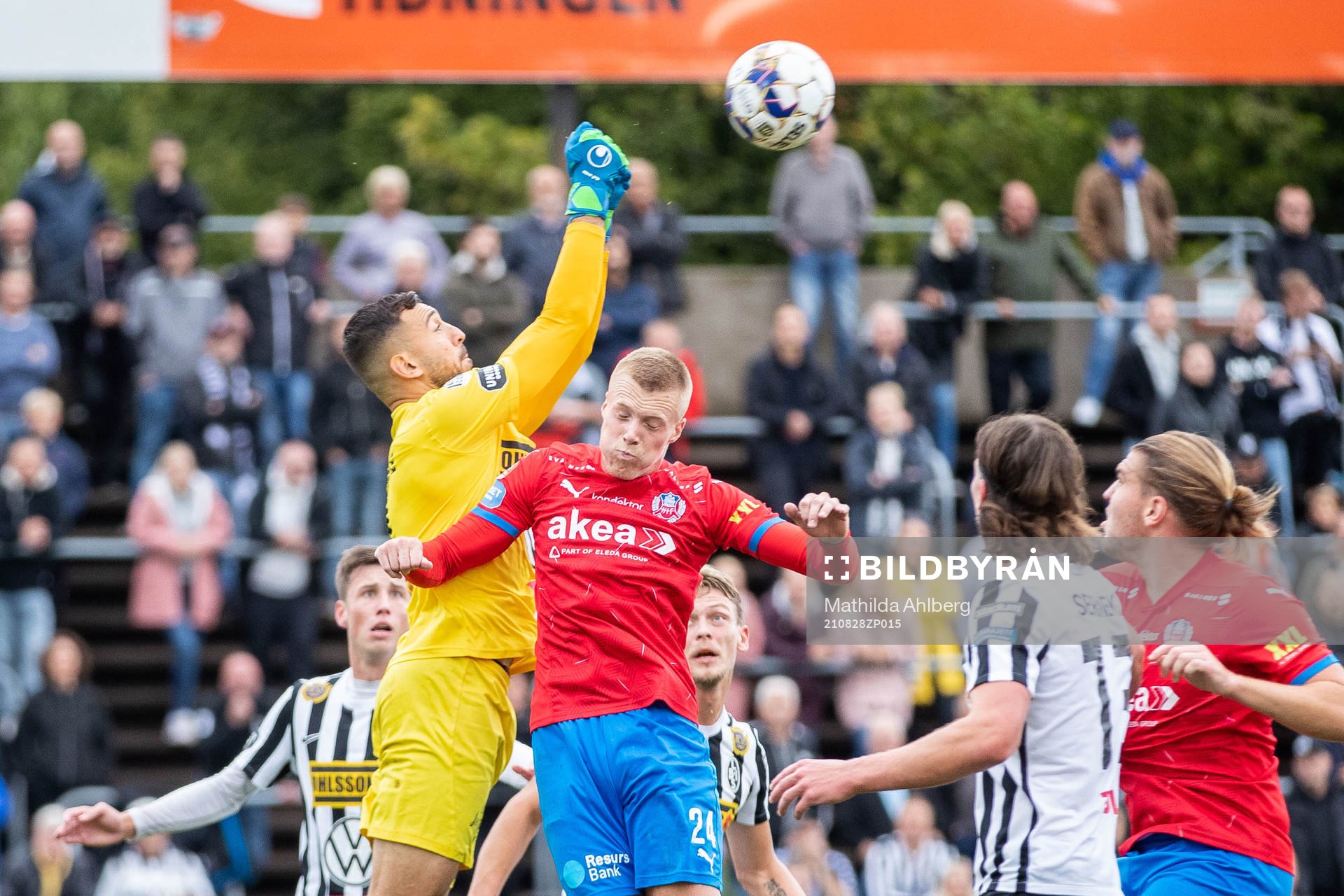 Landskronas målvakt Amr Kaddoura och Helsingborgs Emil