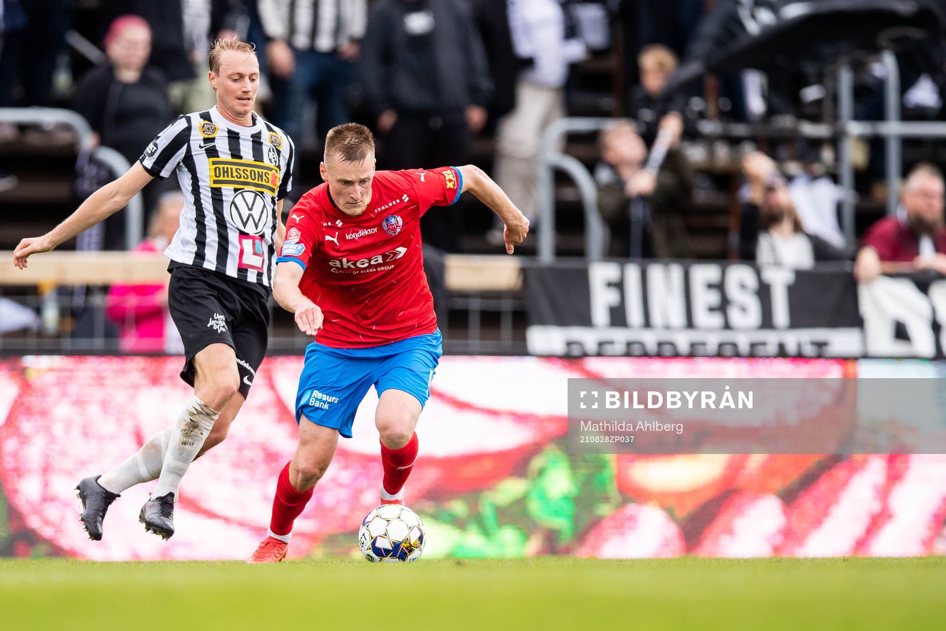 Landskronas Måns Ekvall och Helsingborgs Rasmus Karjalainen