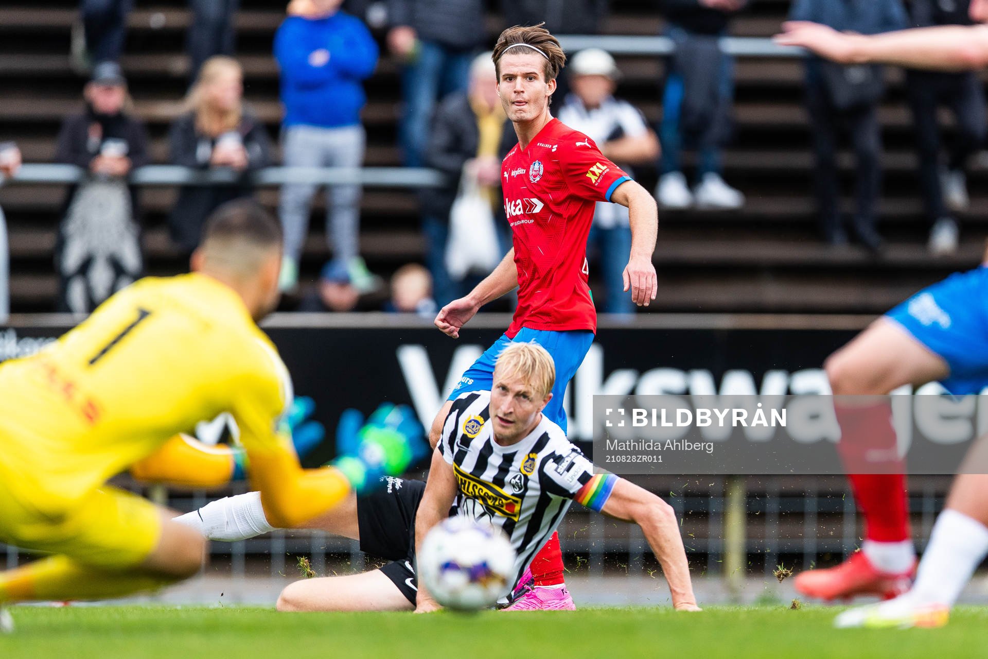 Helsingborgs målvakt Anders Lindegaard och Wilhelm Loeper