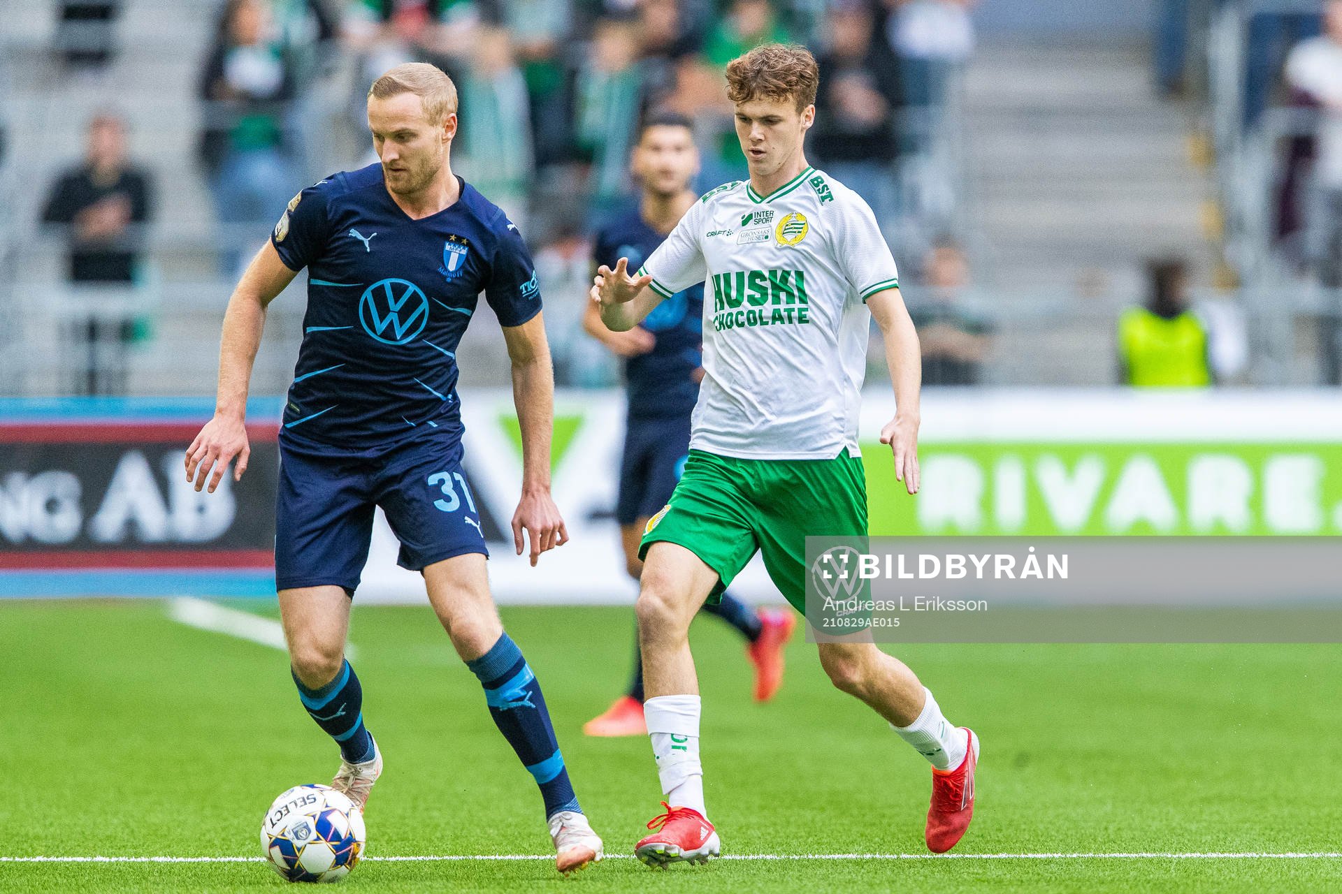Malmö FFs Franz Brorsson och Hammarbys Williot Swedberg