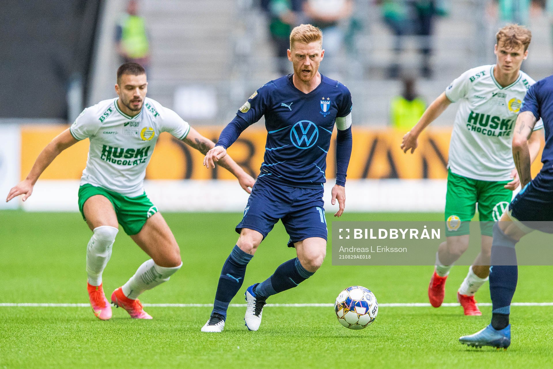 Hammarbys Vladimir Rodic och Malmö FFs Anders Christiansen