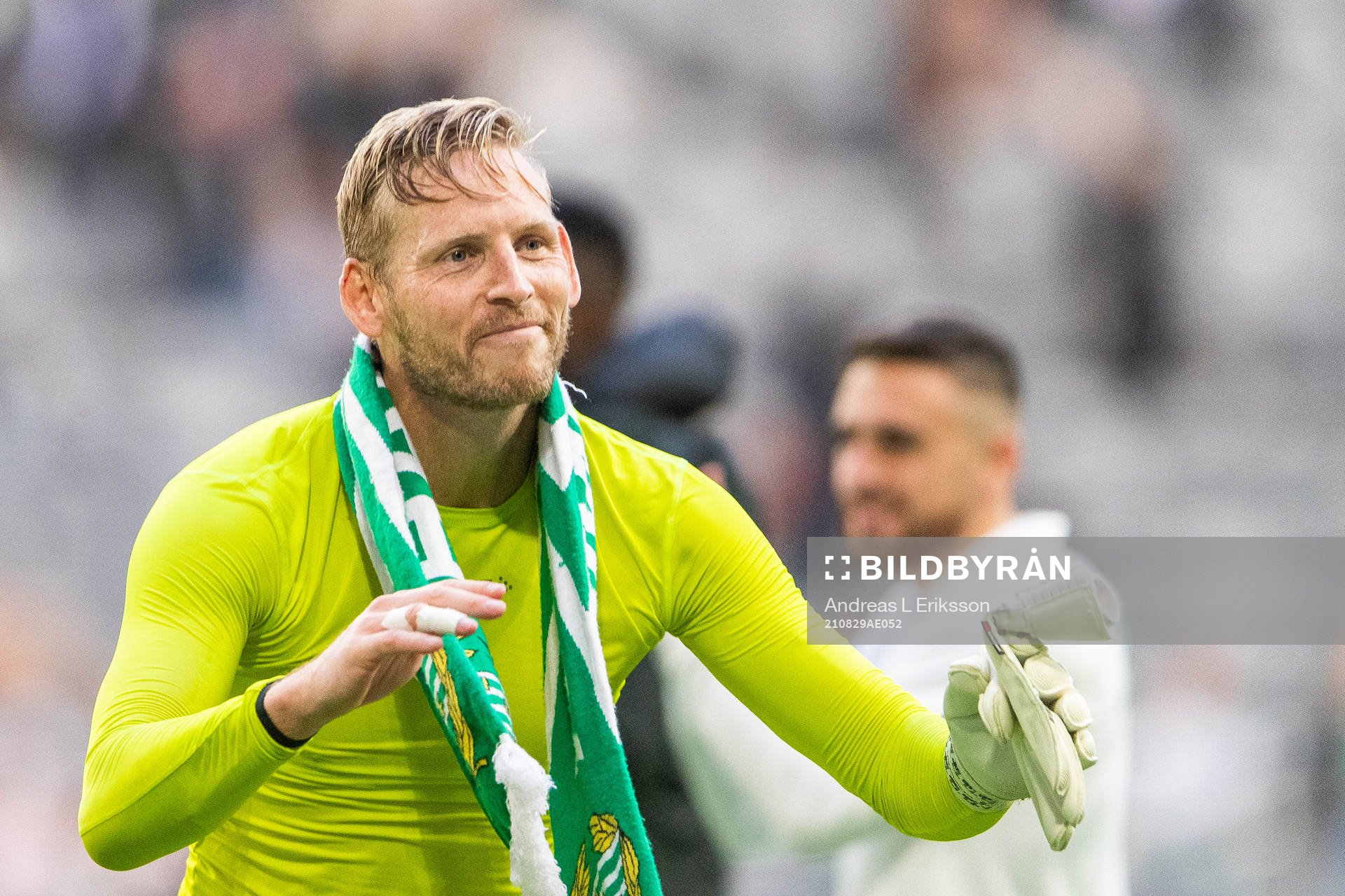 Hammarbys målvakt David Ousted jublar