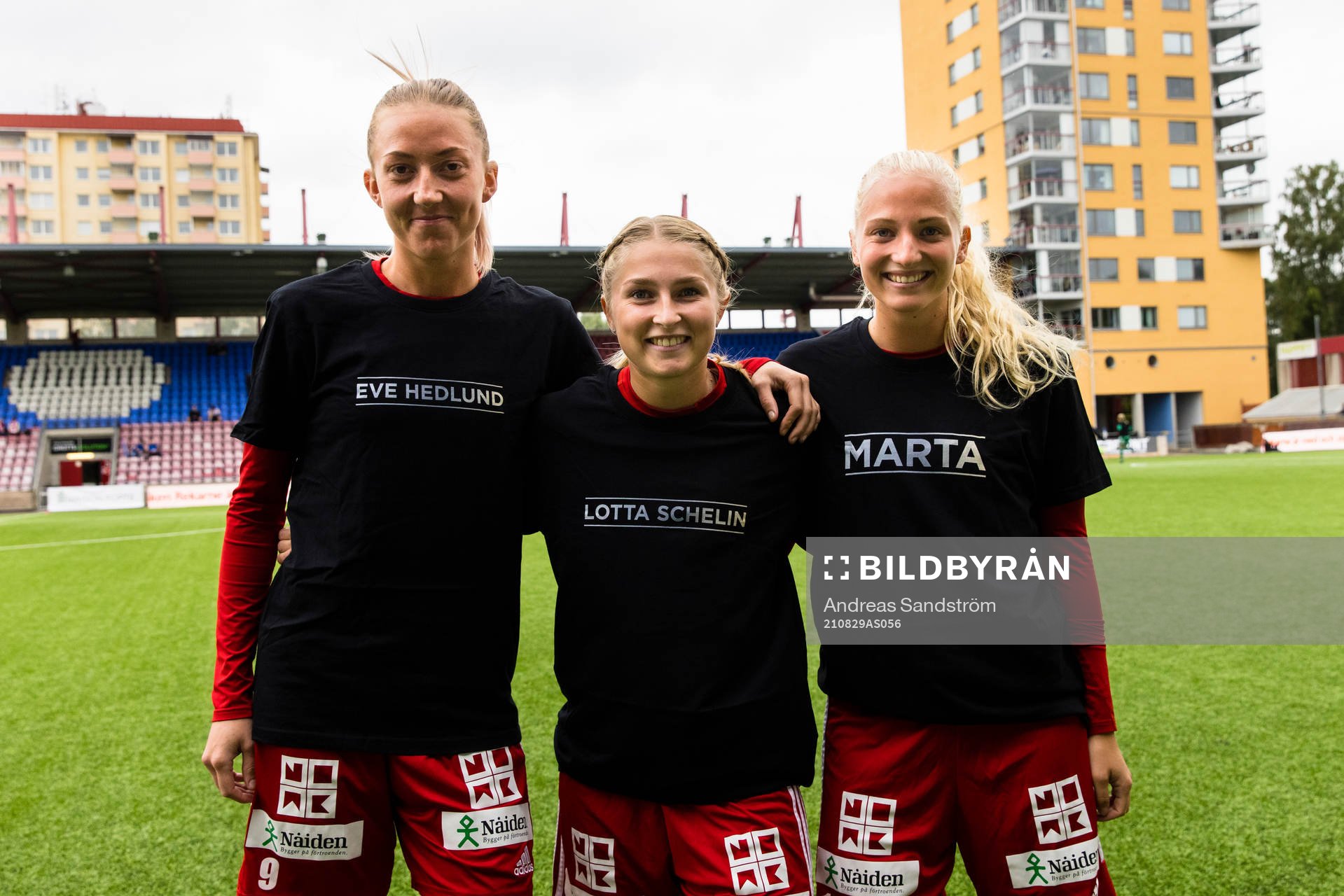 Piteås Cajsa Hedlund, Hanna Andersson och Astrid Larsson