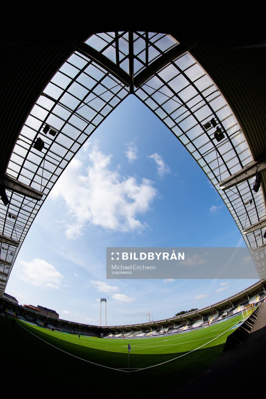 Bravida Arena innan fotbollsmatchen i Allsvenskan mellan