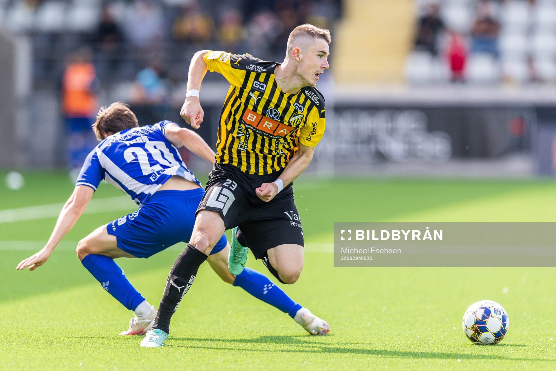 IFK Göteborgs Simon Thern och Häckens Patrik Wålemark