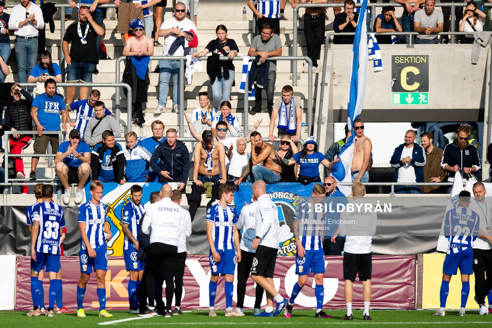 IFK Göteborgs spelare och supportrar deppar