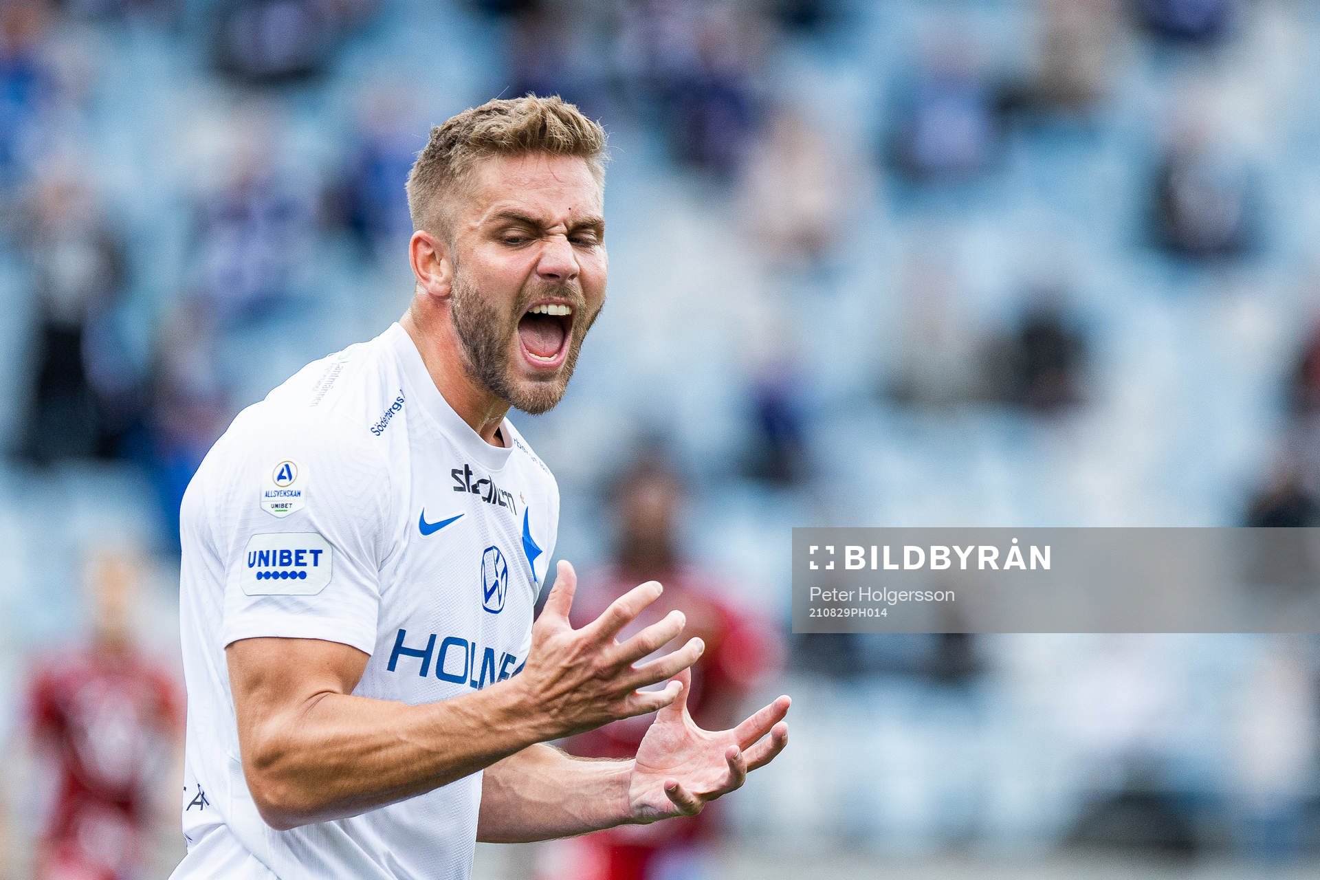 IFK Norrköpings Christoffer Nyman reagerar