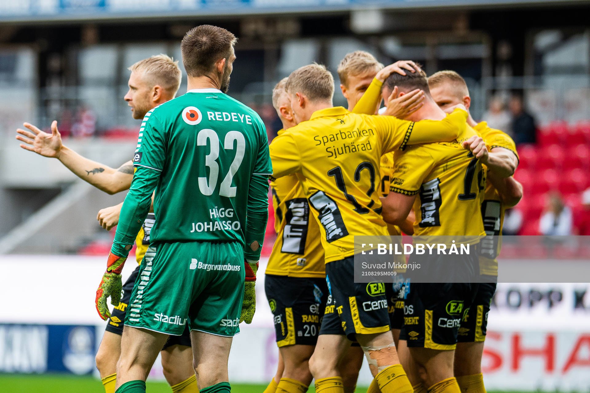 Kalmars målvakt Lucas Hägg Johansson deppar medan