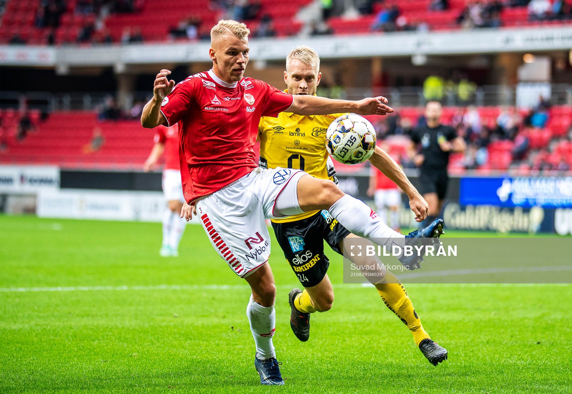 Kalmars Sebastian Ring och Elfsborgs Johan Larsson
