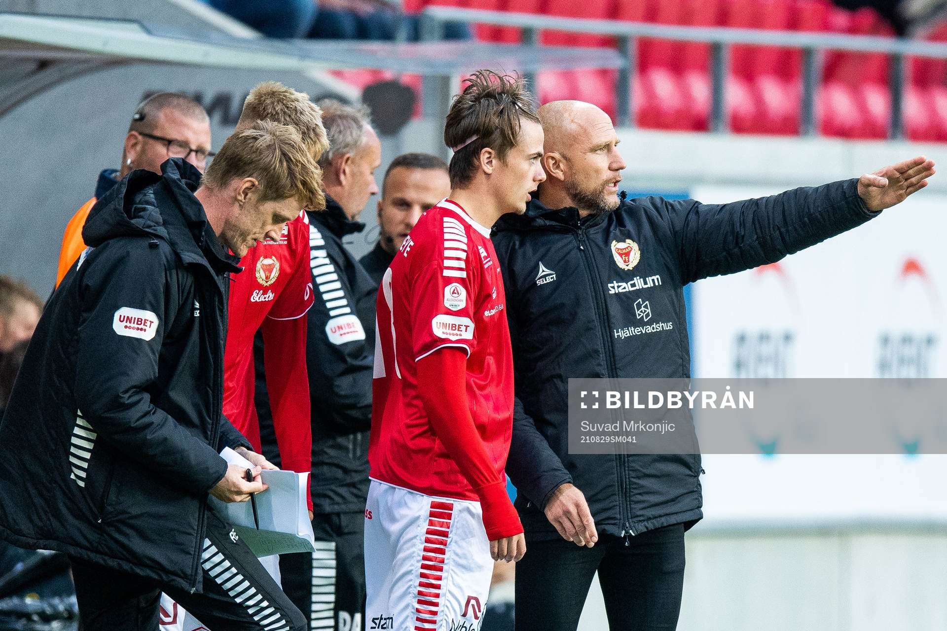 Kalmars assisterande tränare Rasmus Elm, Johan Arvidsson
