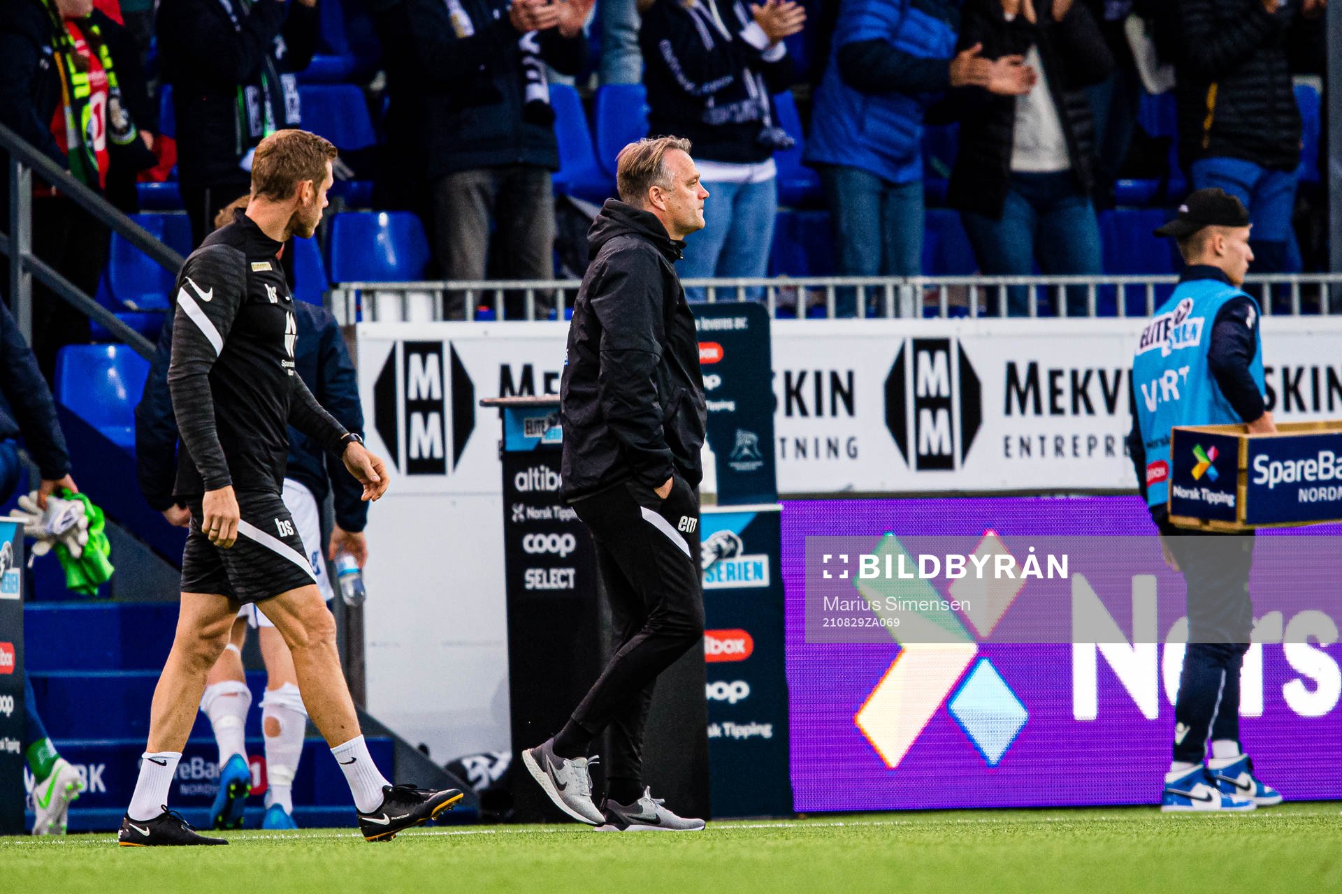 Erling Moe, head coach of Molde, looks dejected