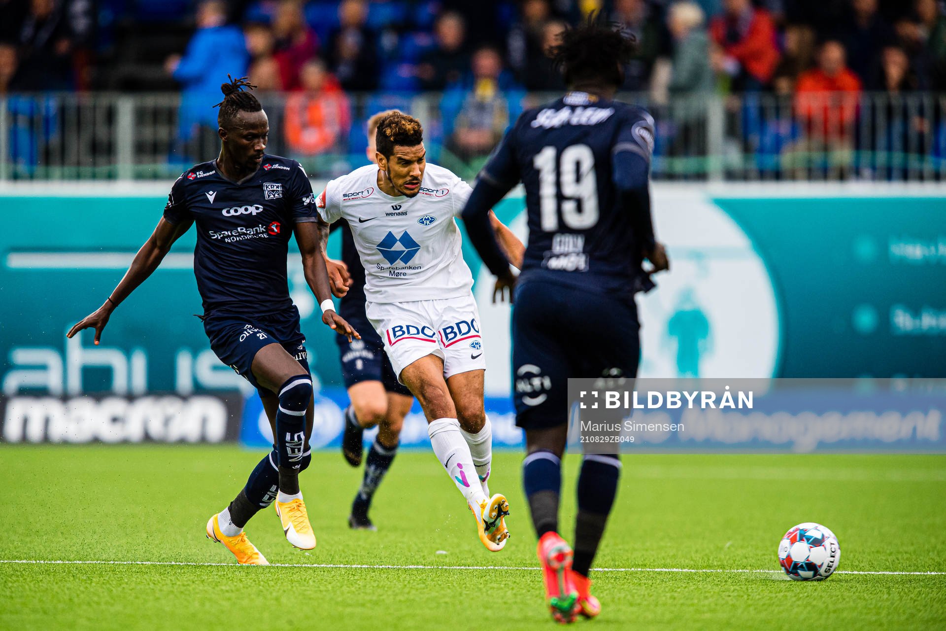 Amidou Diop of Kristiansund and Ohikhuaeme Anthony