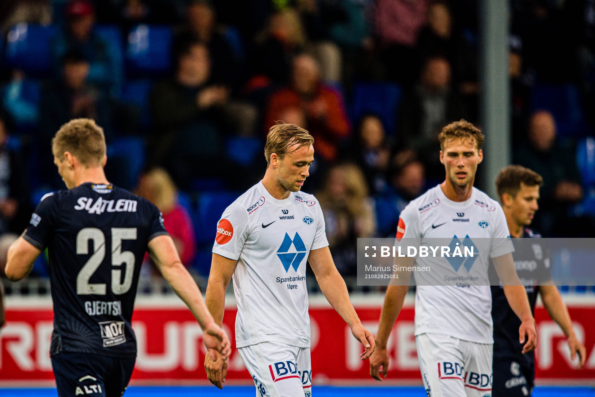 Martin Skjelbreid Ellingsen of Molde looks dejected