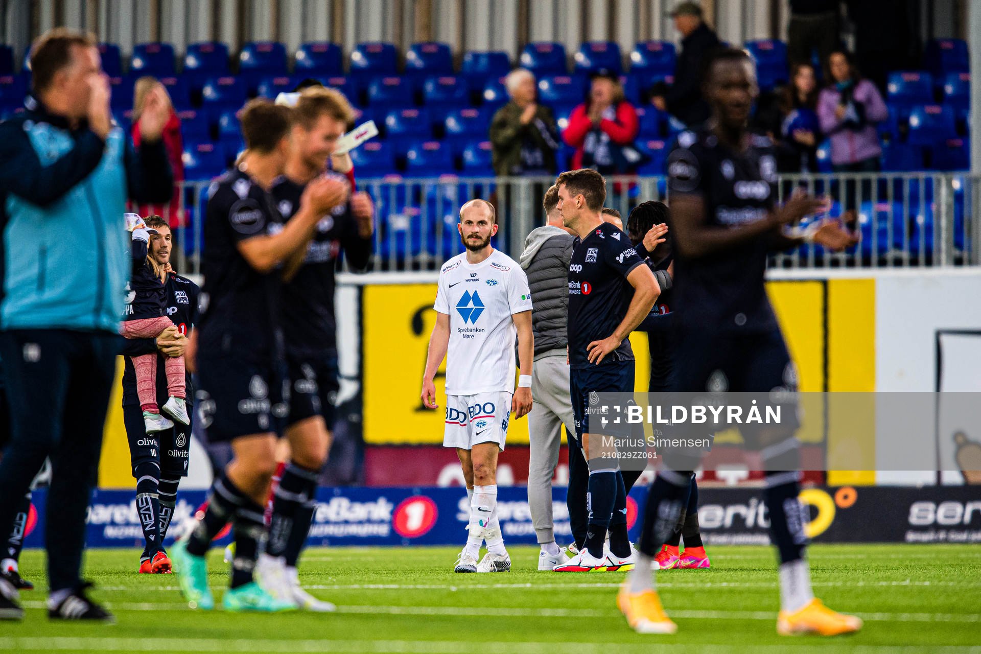 Eirik Hestad of Molde looks dejected