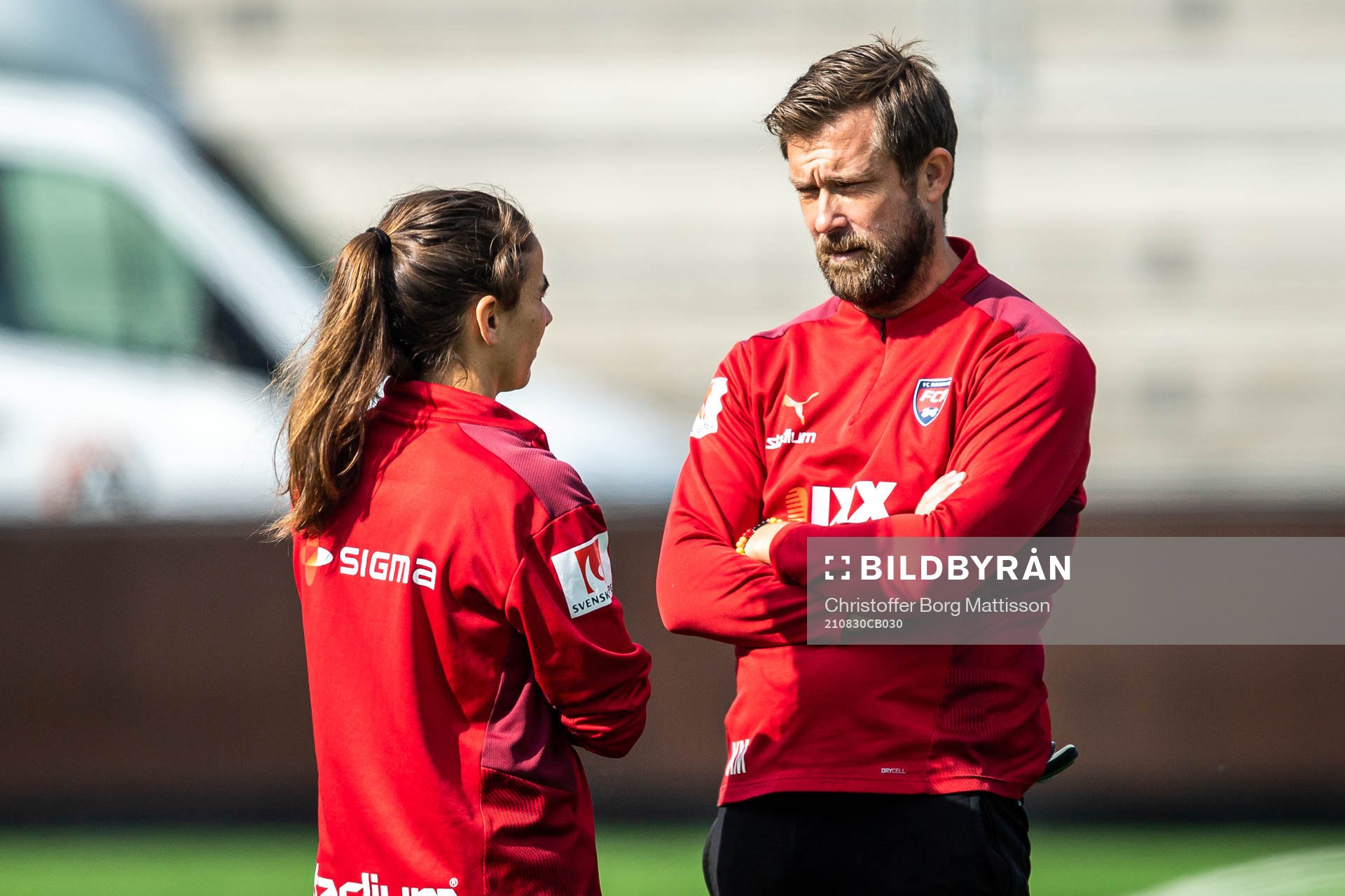 Renee Slegers, head coach and Kenneth Mattsson, goalkeeper