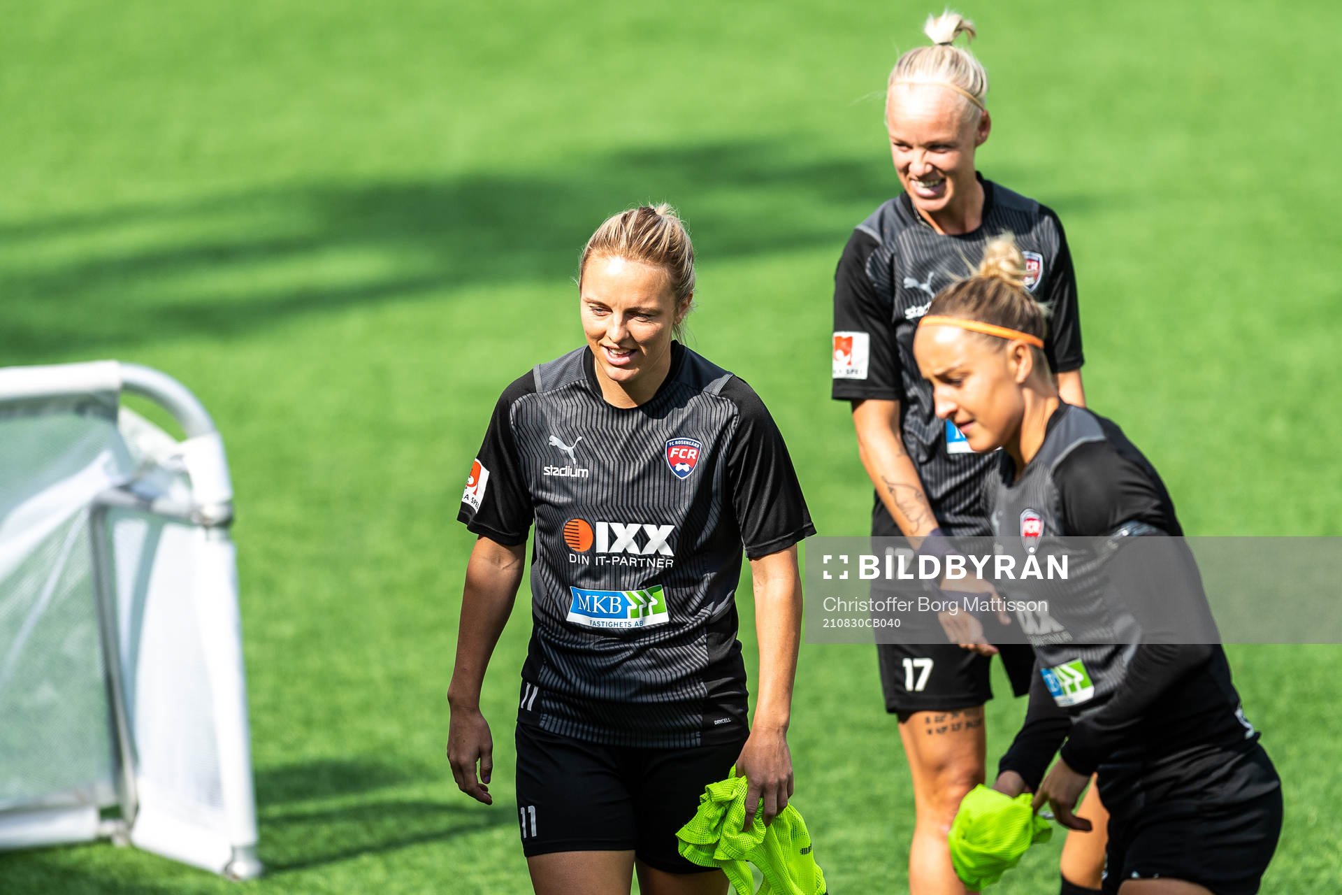 Mimmi Larsson, Caroline Seger and Sanne Troelsgaard
