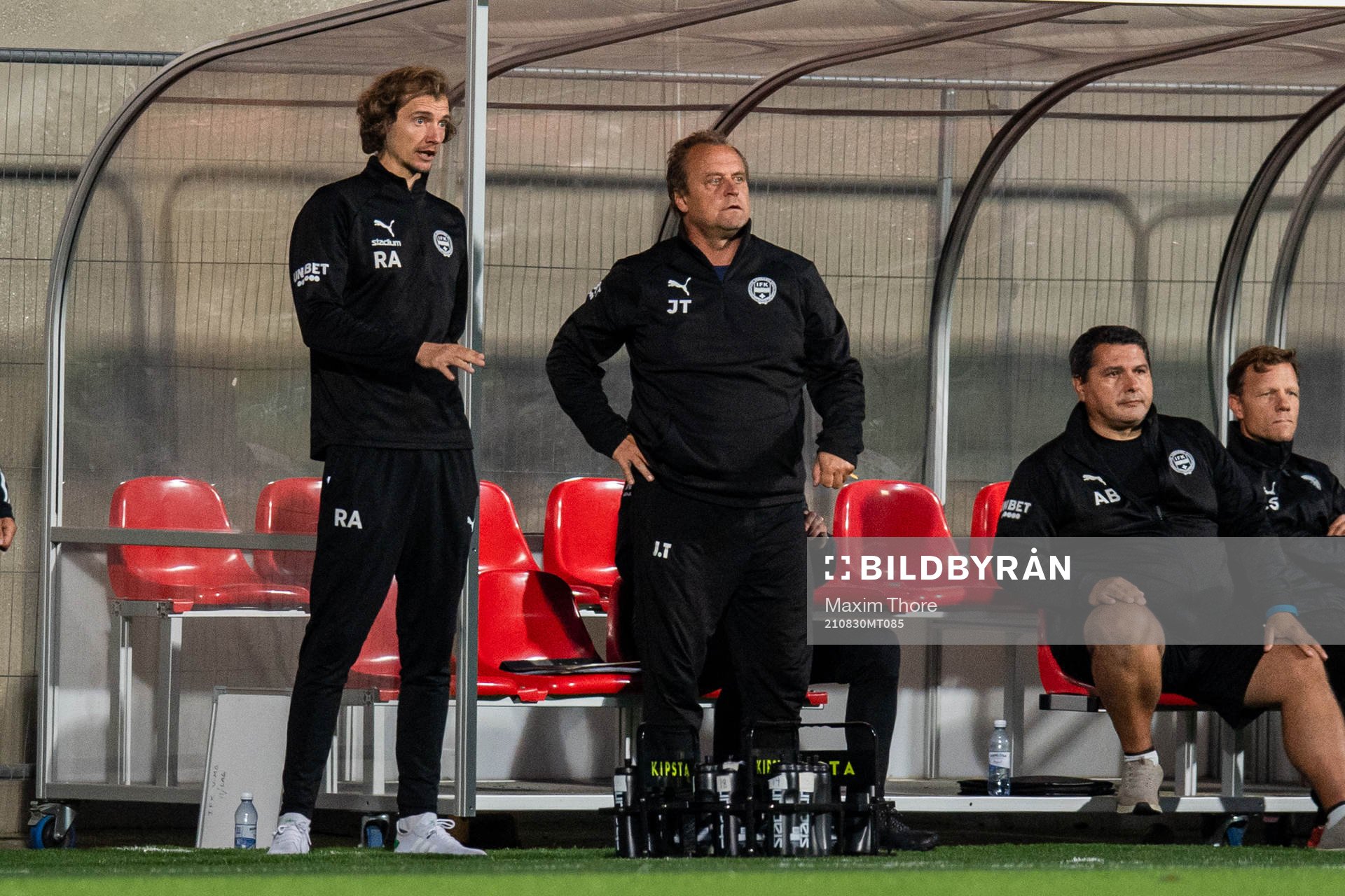 Värnamos tränare Robin Asterhed och tränare Jonas Thern
