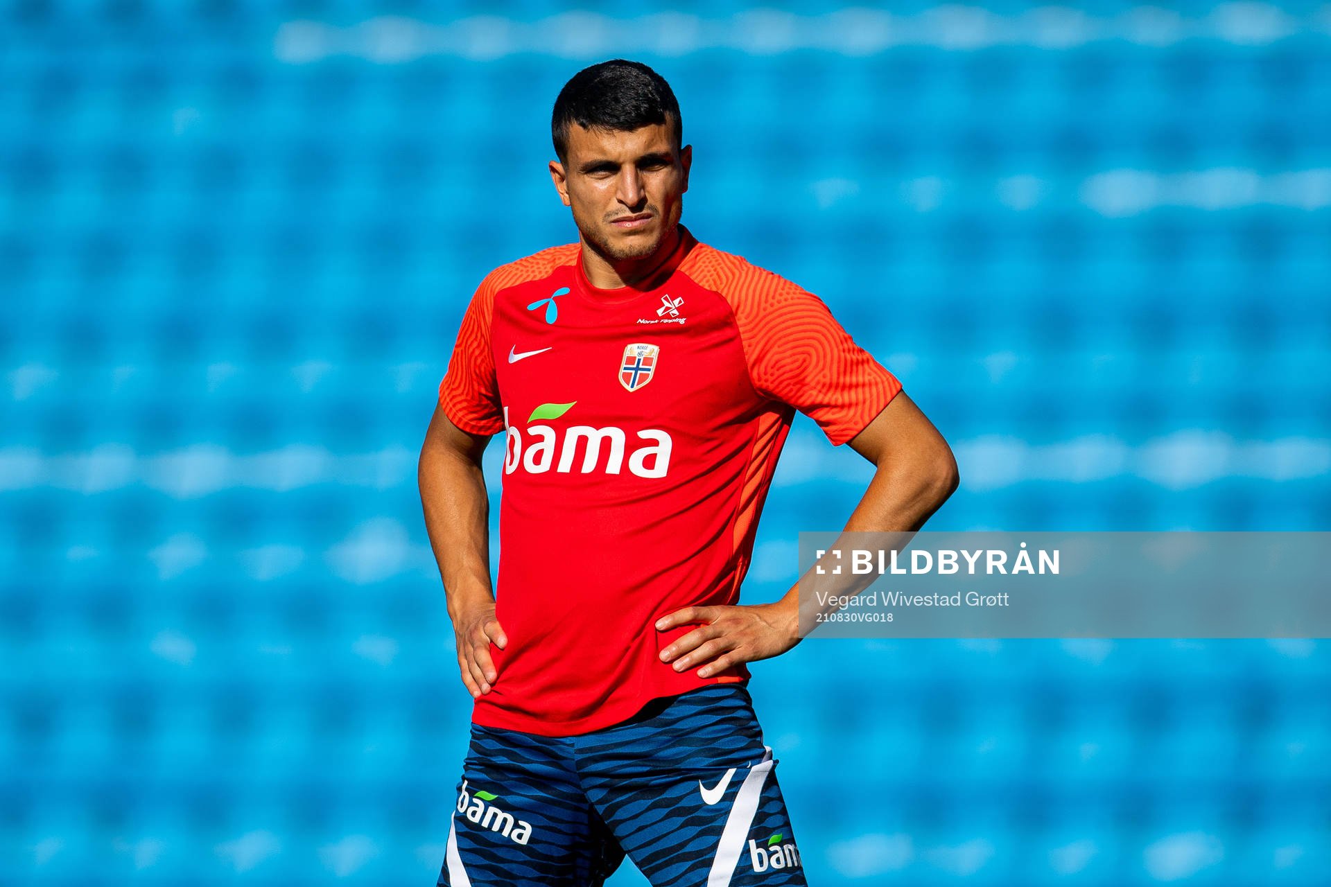 Mohamed Elyounoussi of the Norwegian national football team