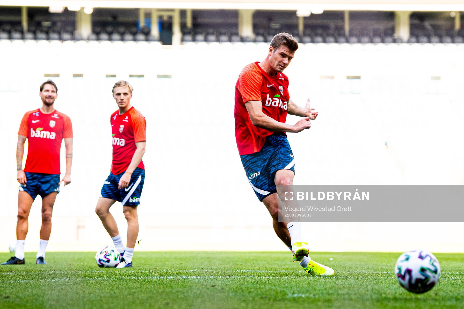Alexander Sørloth of the Norwegian national football team
