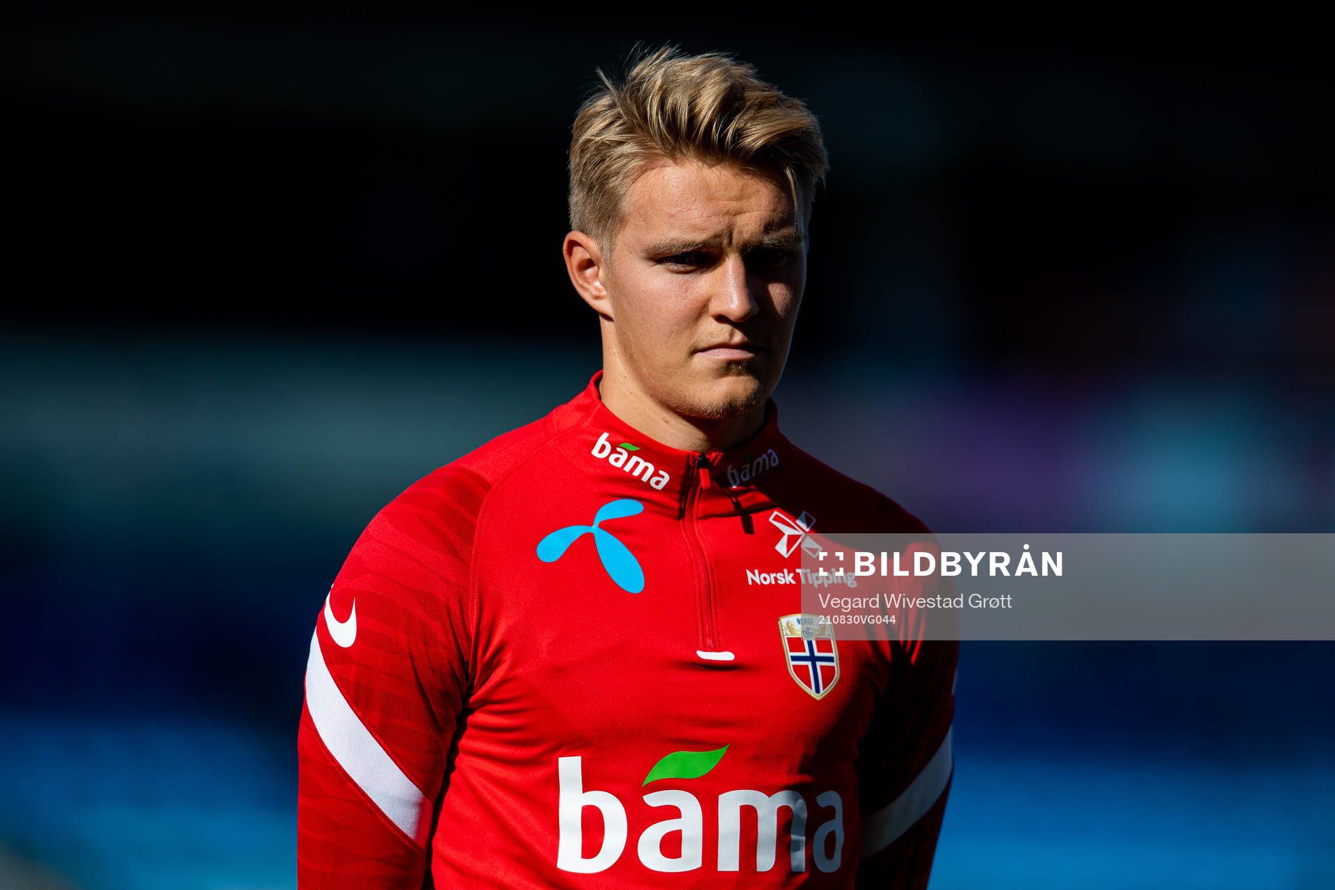 Martin Ødegaard of the Norwegian national football team