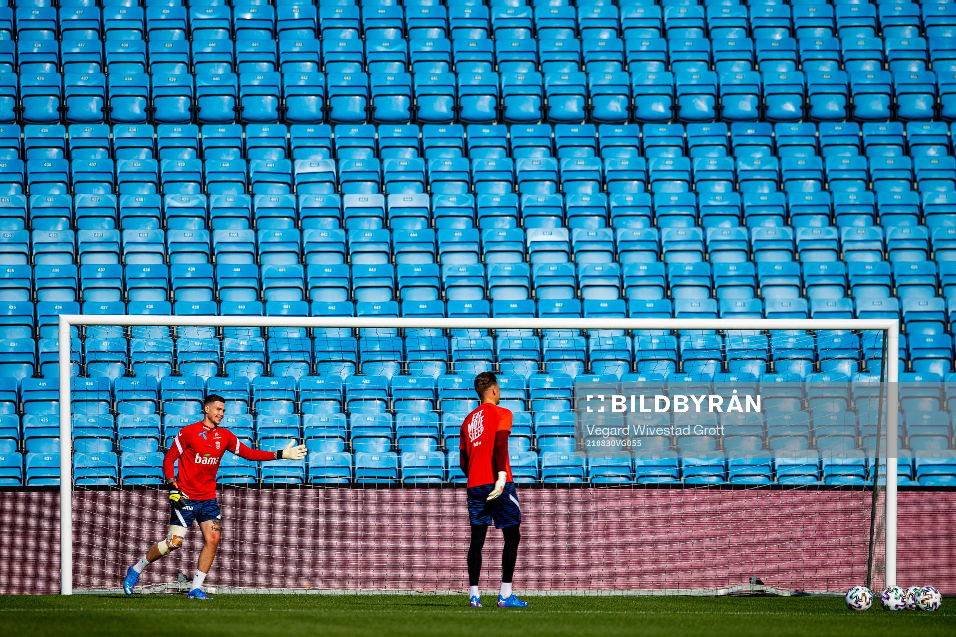 Goalkeeper Per Kristian Bråtveit of the Norwegian national