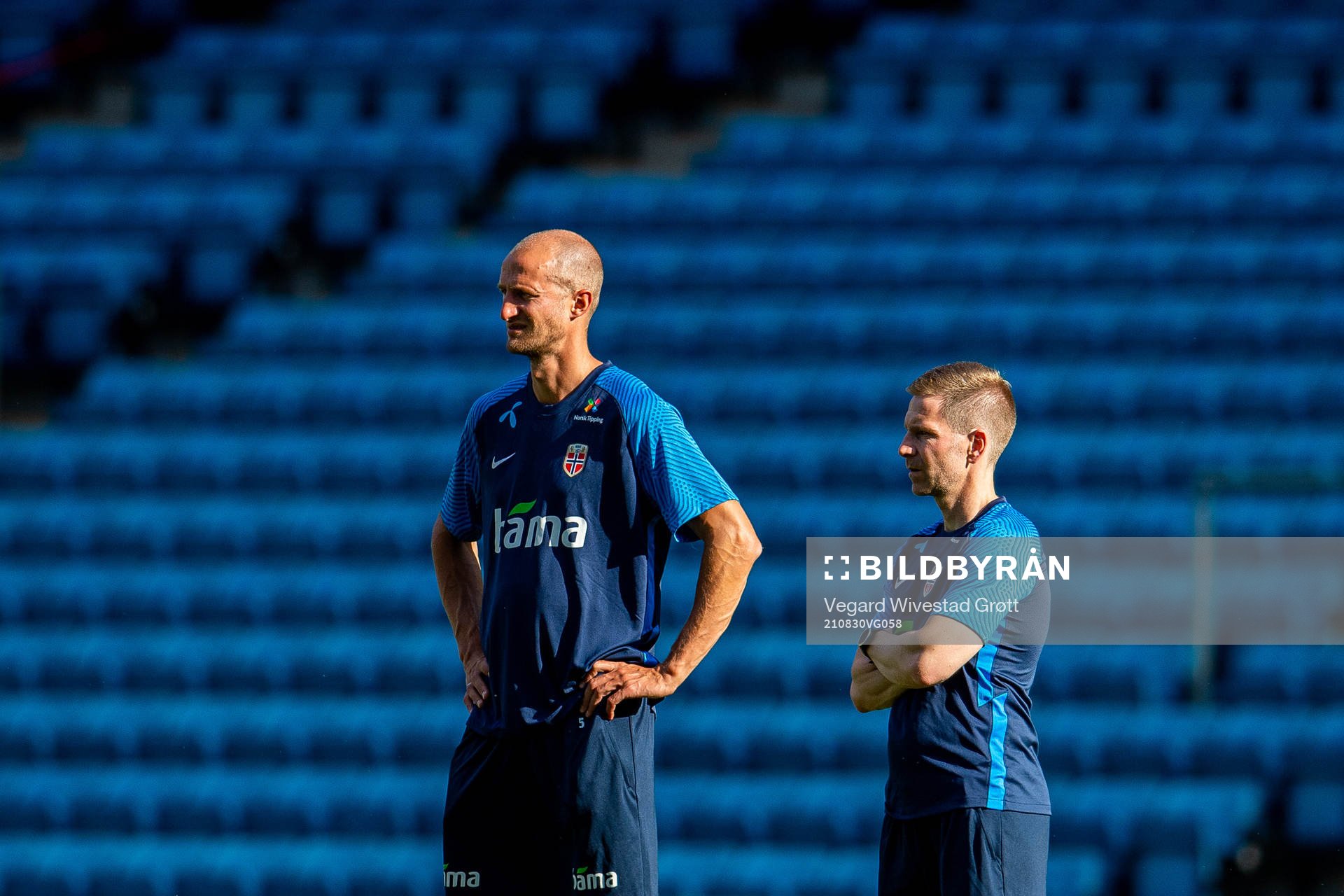 Brede Hangeland, player manager, and Bjørn Vidar