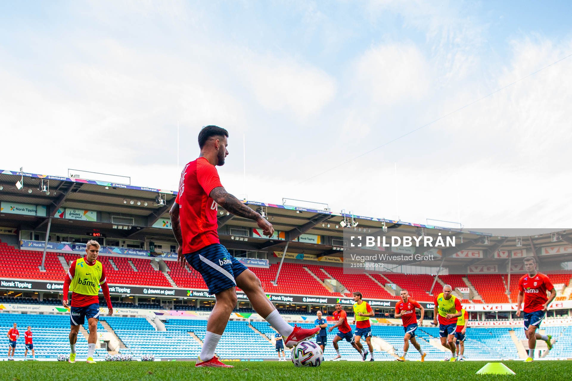 Aron Dønnum of the Norwegian national football team