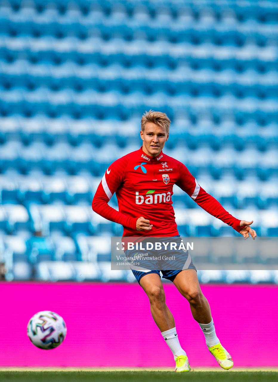 Martin Ødegaard of the Norwegian national football team