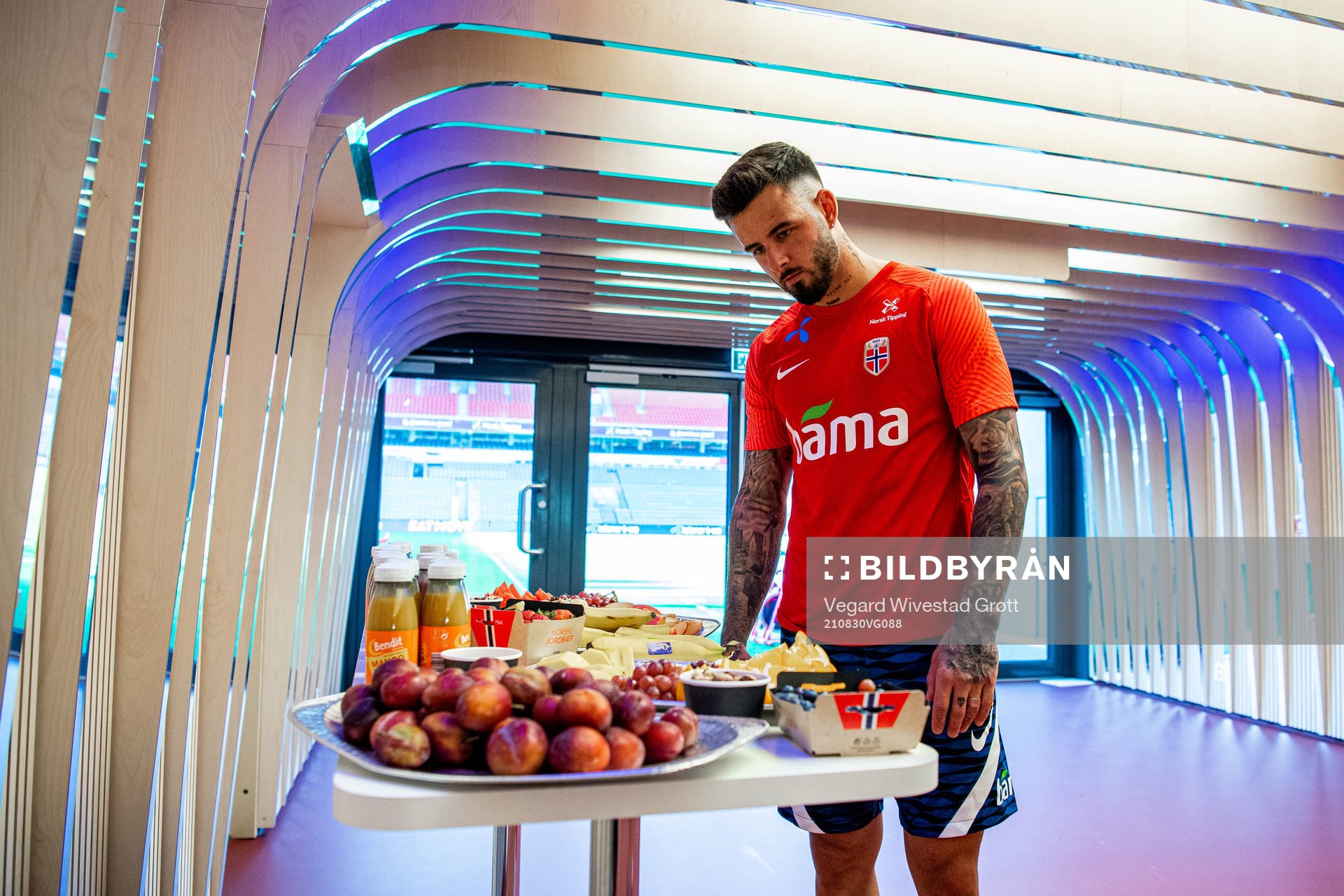 Aron Dønnum of the Norwegian national football team