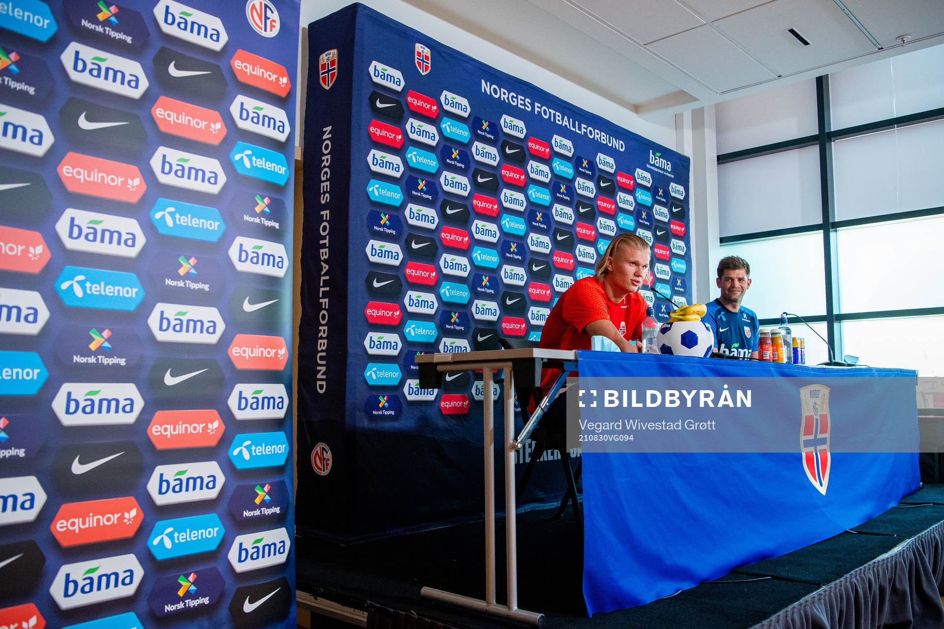 Erling Braut Haaland and Morten Morisbak Skjønsberg, press