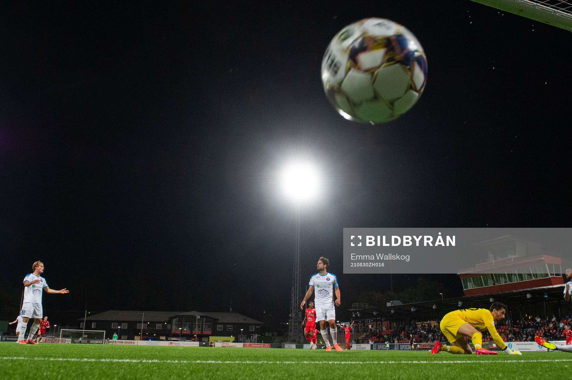 under fotbollsmatchen i Superettan mellan Akropolis och