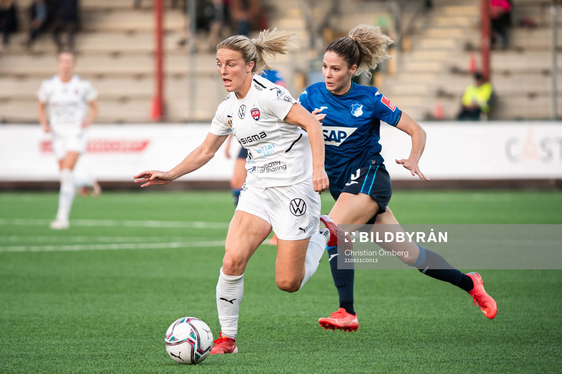 Mimmi Larsson of Rosengård and Chiara Bühler Luana of