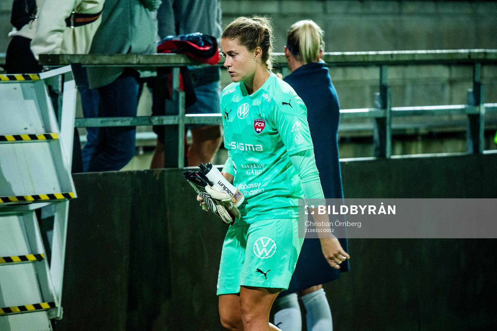 Goalkeeper Teagan Micah of Rosengård looks dejected