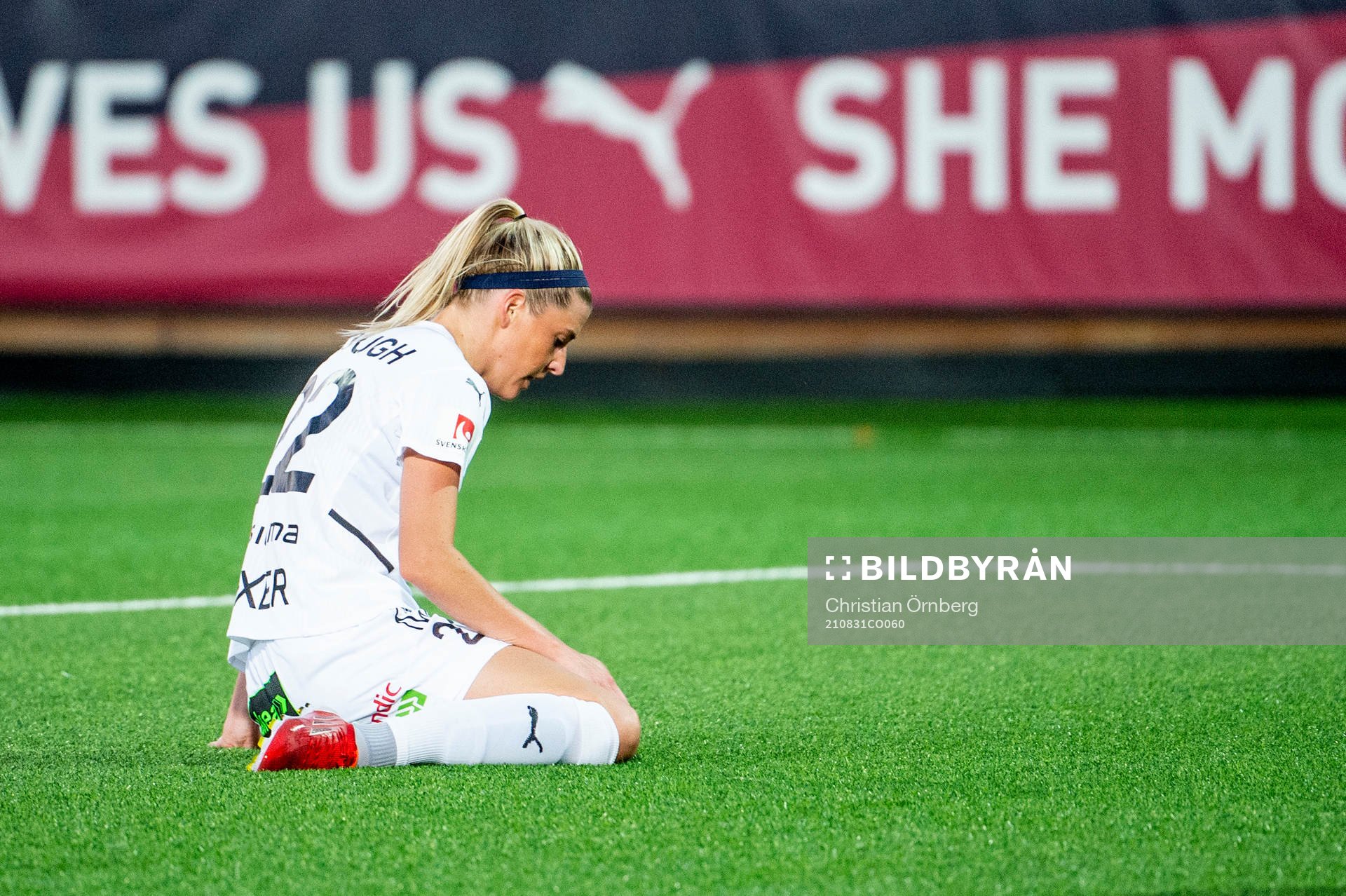 Olivia Schough of Rosengård looks dejected