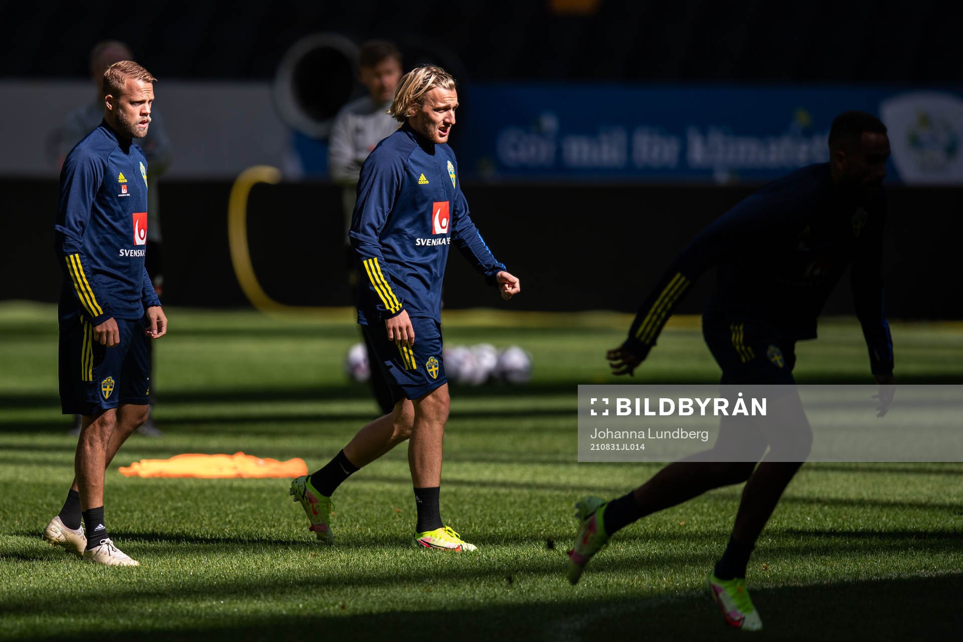 Daniel Sundgren and Emil Forsberg of the Swedish national