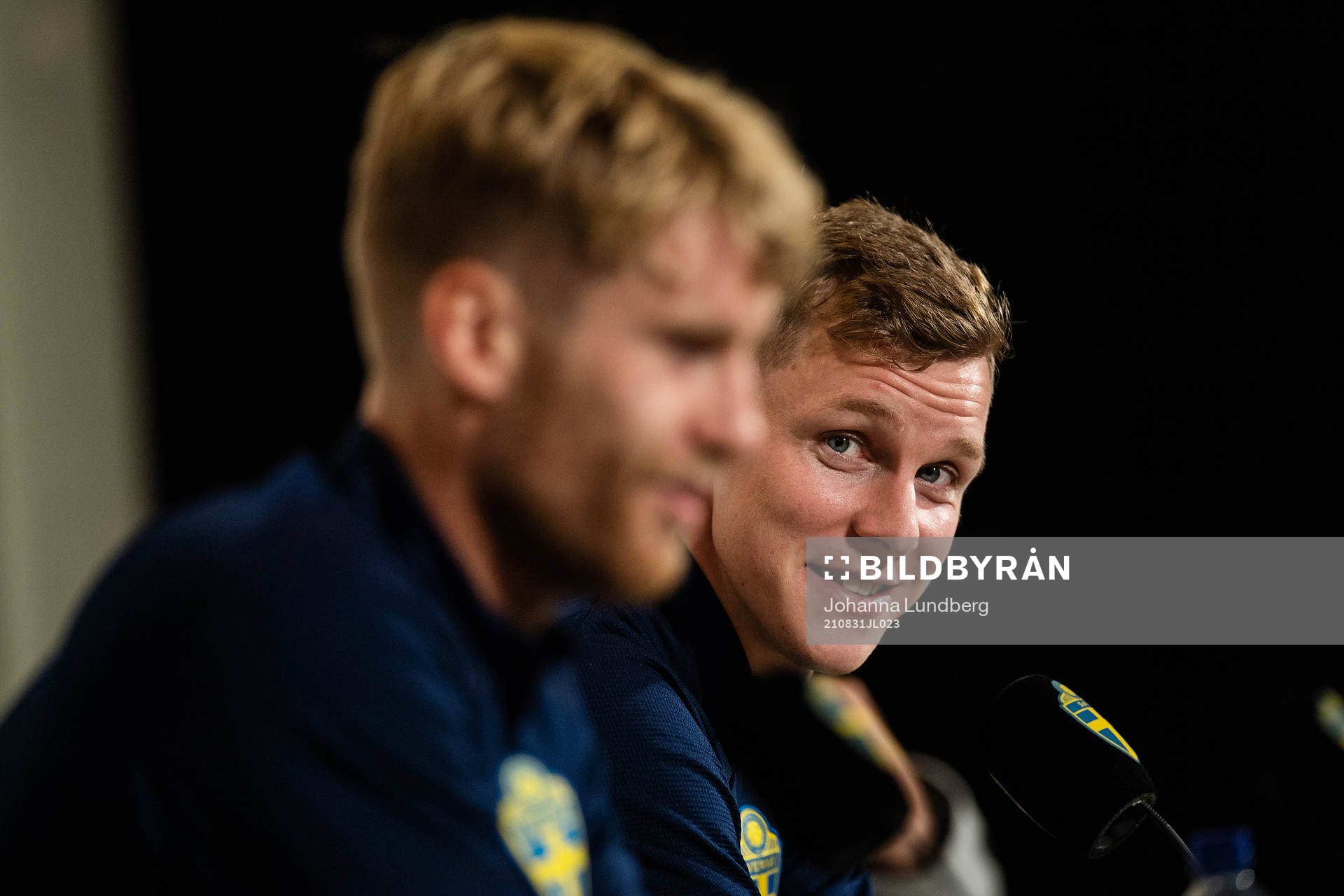 Filip Helander and Emil Krafth of the Swedish national team